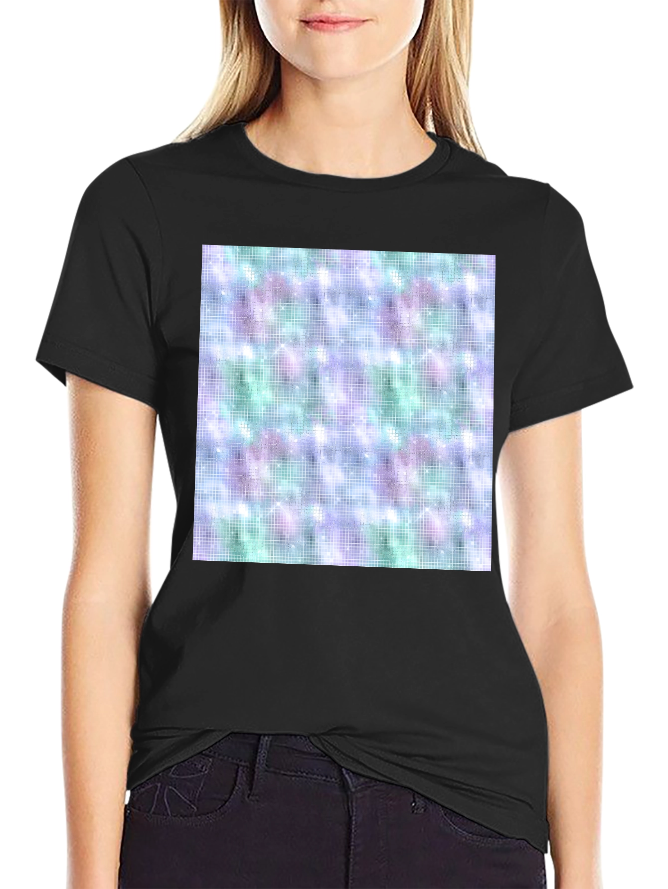 Galaxy Grid T-Shirt - Stylish & Comfortable
