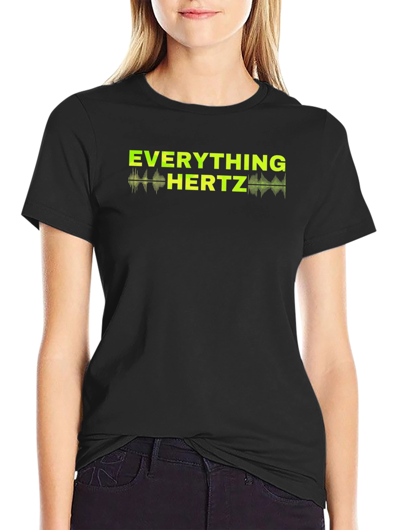 Everything Hertz Graphic T-Shirt - Black