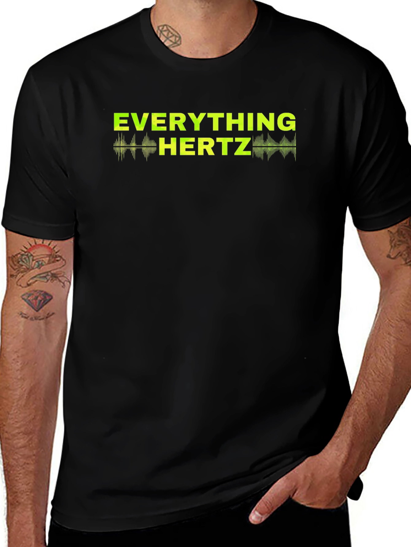 Everything Hertz Graphic T-Shirt - Black