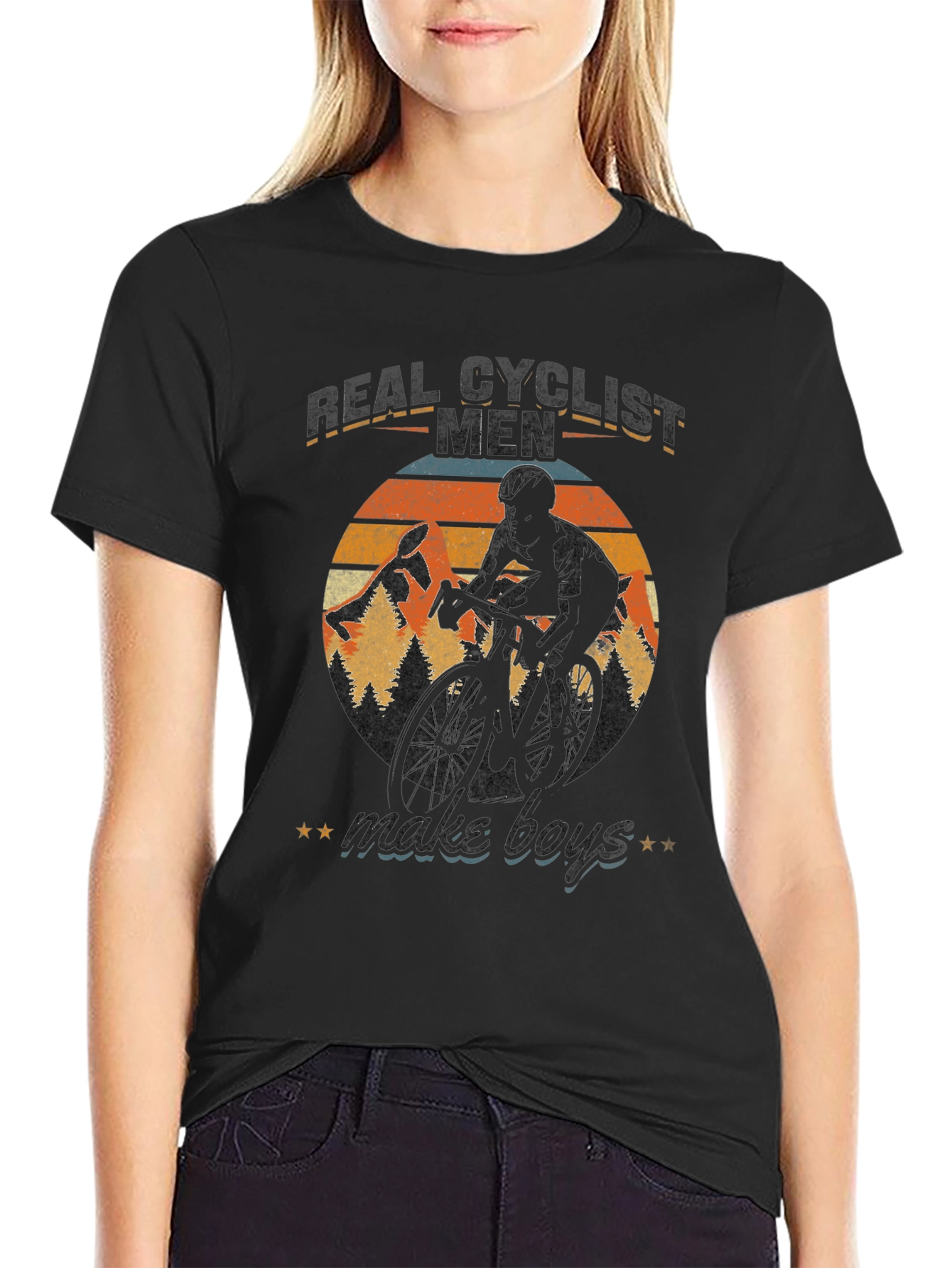 Real Cyclist Men Graphic Tee