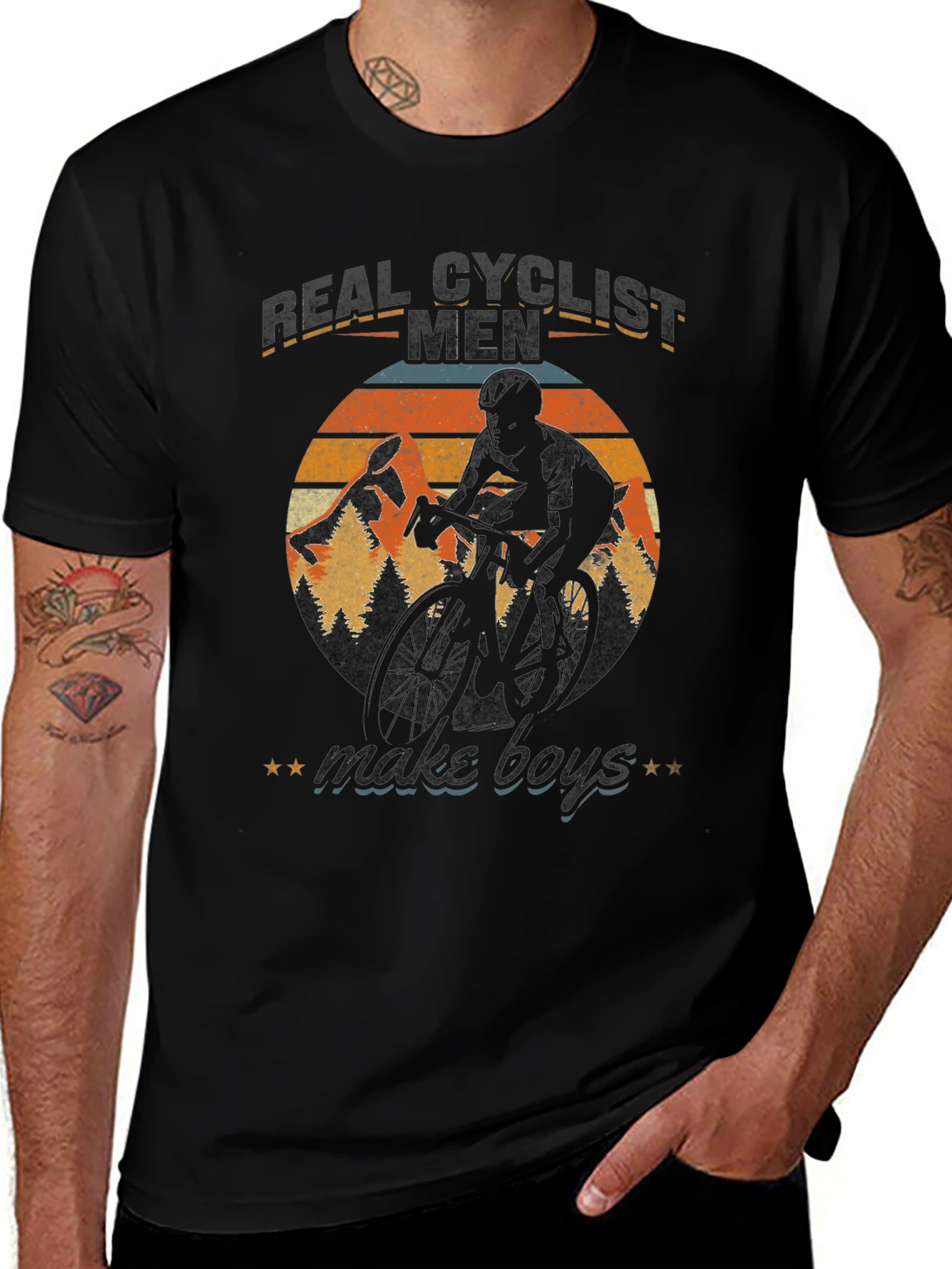 Real Cyclist Men Graphic Tee