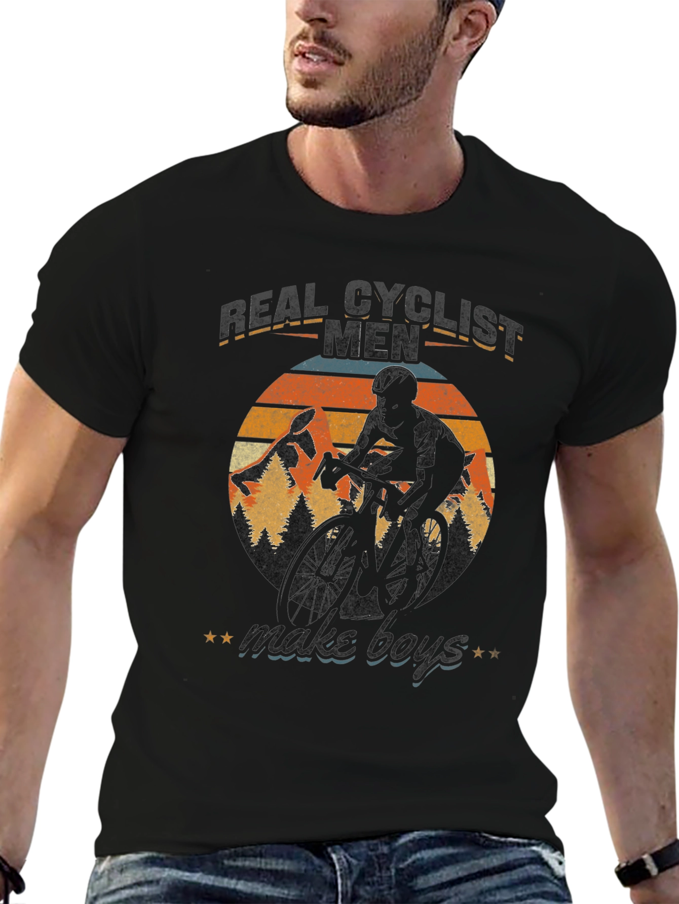 Real Cyclist Men Graphic Tee