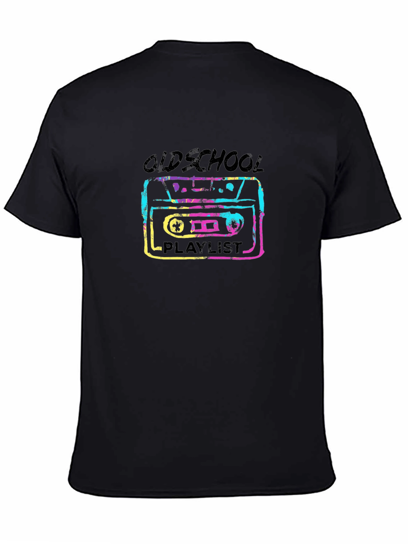 Oldschool Playlist Retro Cassette Tape T-Shirt