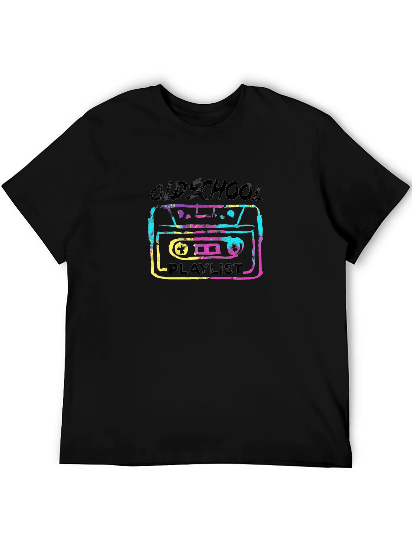 Oldschool Playlist Retro Cassette Tape T-Shirt