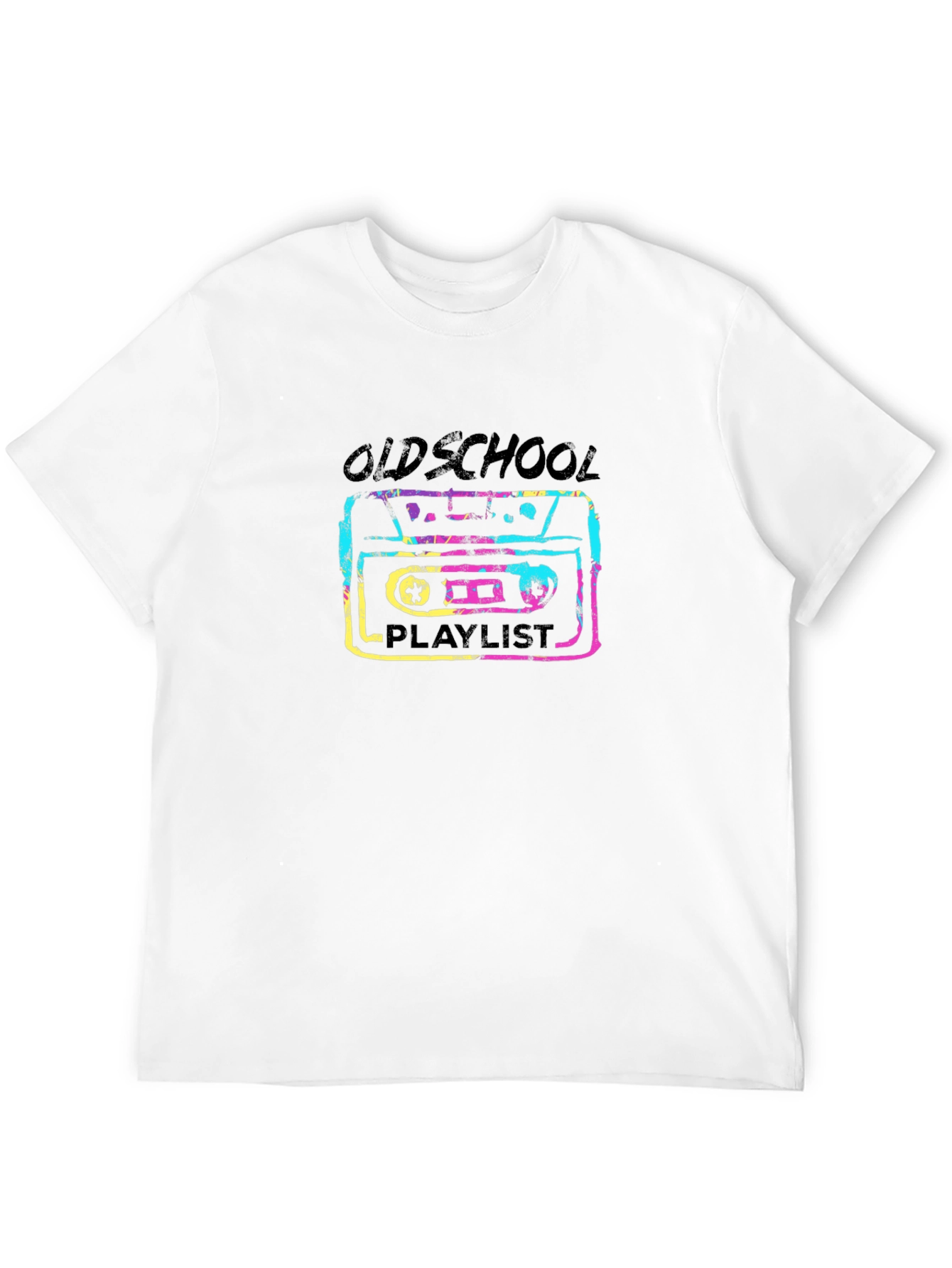 Oldschool Playlist Retro Cassette Tape T-Shirt