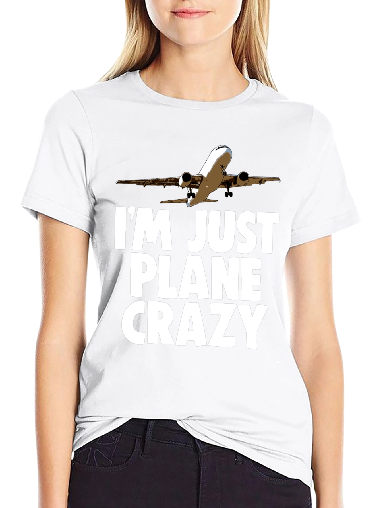 Im Just Plane Crazy T-Shirt - Aviation Humor