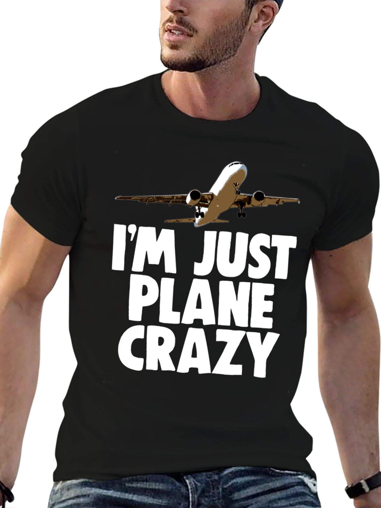Im Just Plane Crazy T-Shirt - Aviation Humor