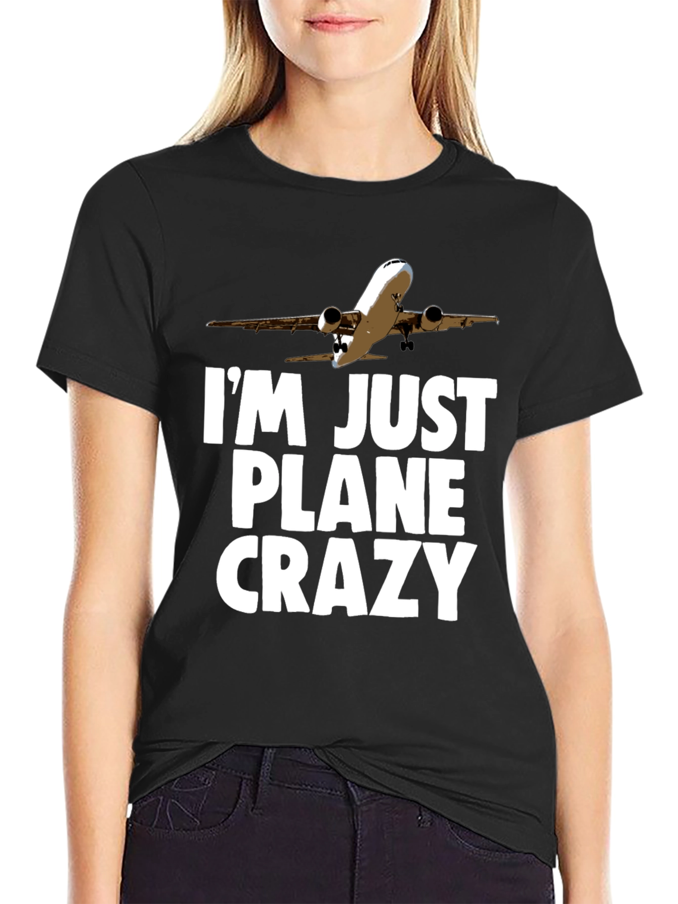 Im Just Plane Crazy T-Shirt - Aviation Humor