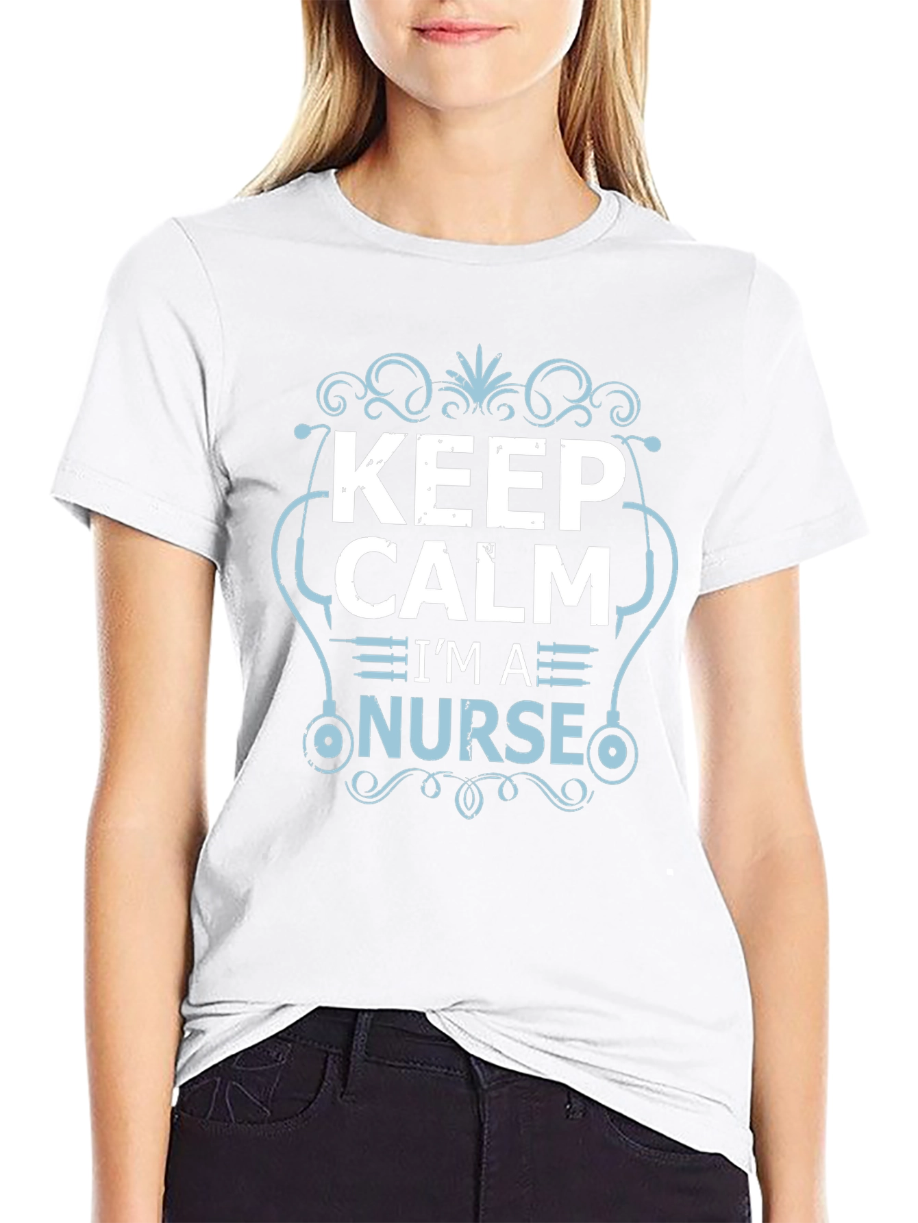 Keep Calm Im a Nurse Tee - Black