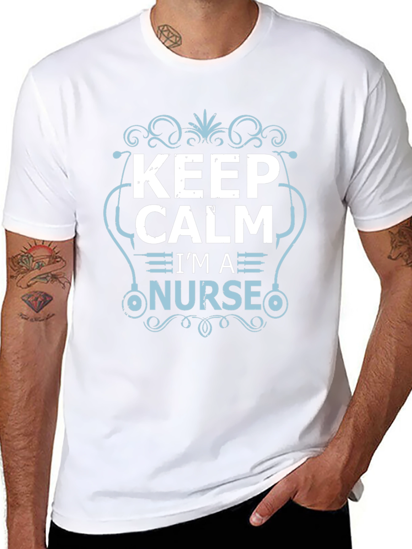Keep Calm Im a Nurse Tee - Black
