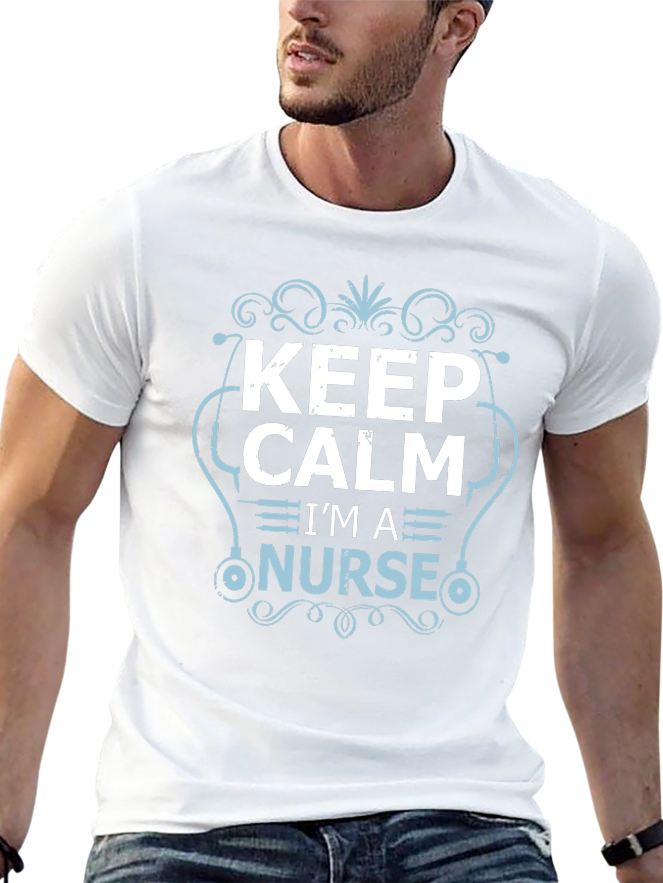 Keep Calm Im a Nurse Tee - Black