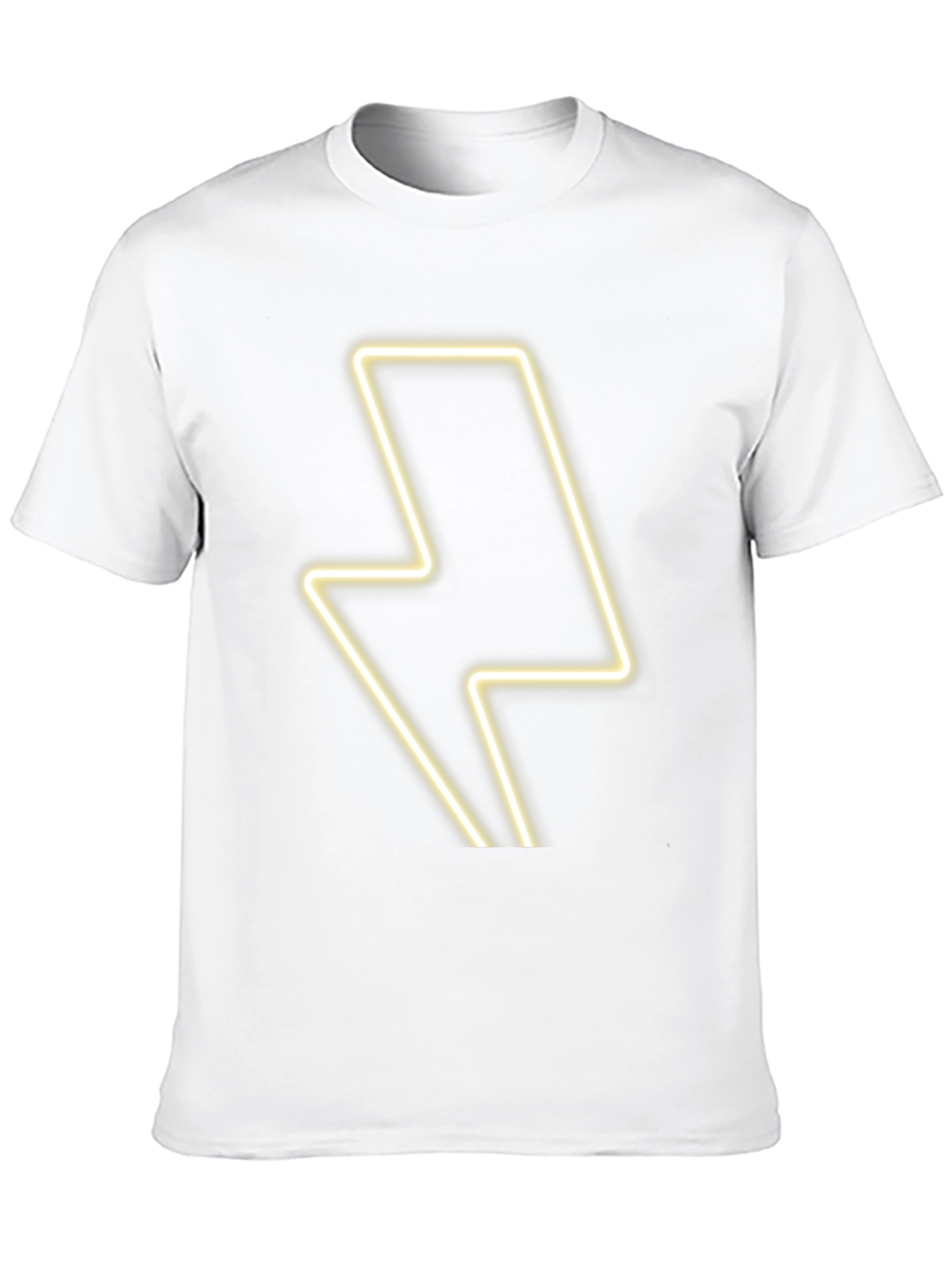 Neon Lightning Bolt Black T-Shirt