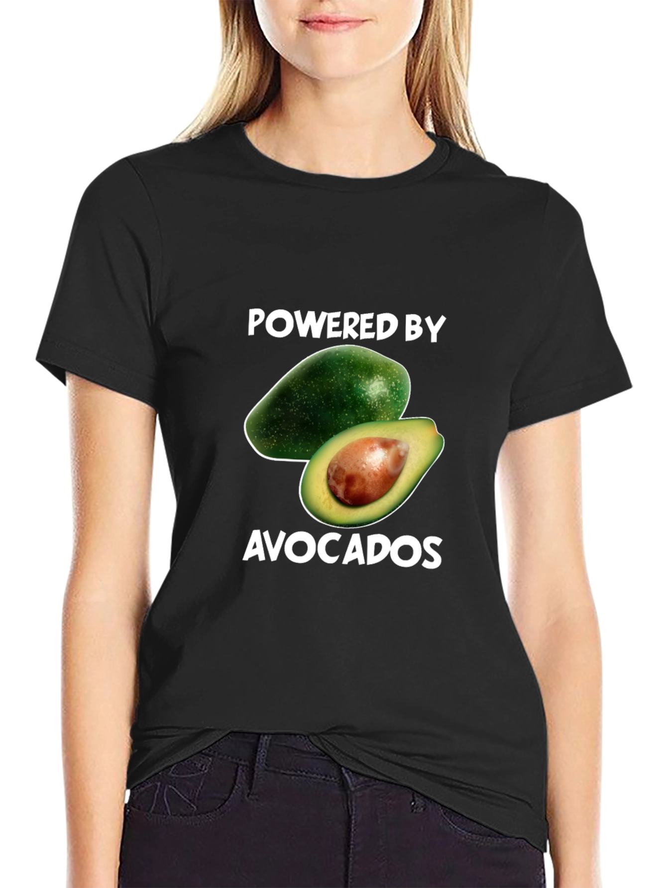 Powered By Avocados Graphic T-Shirt