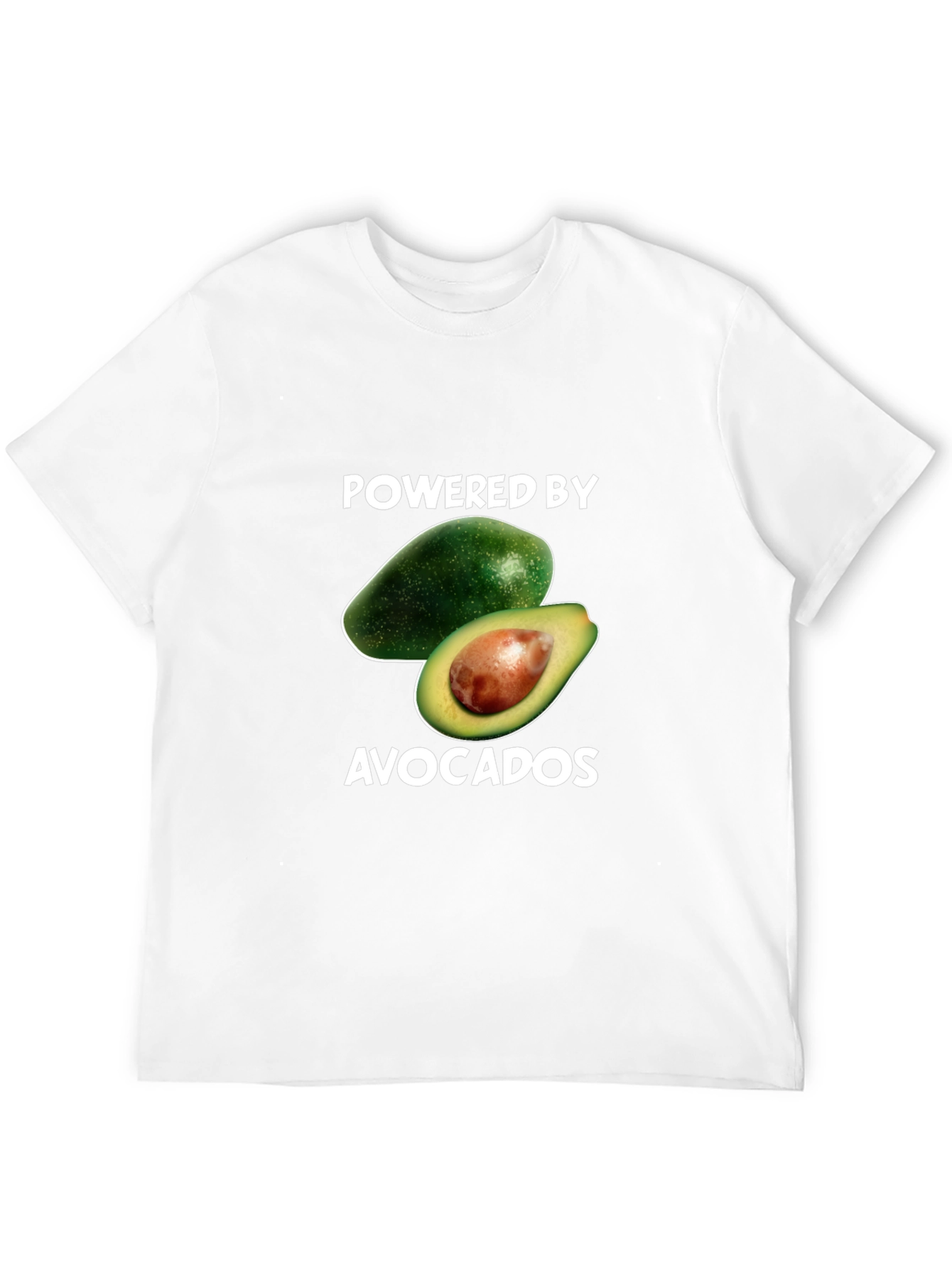 Powered By Avocados Graphic T-Shirt