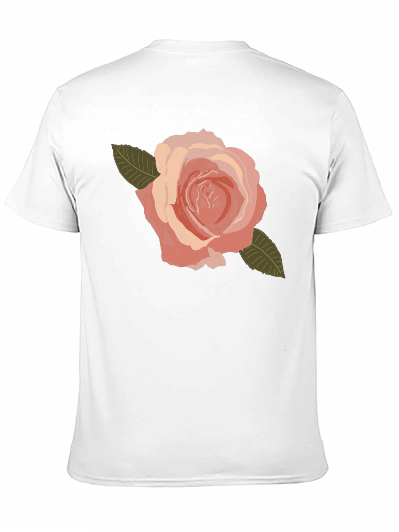 Floral Rose Graphic Tee - Soft Cotton Blend