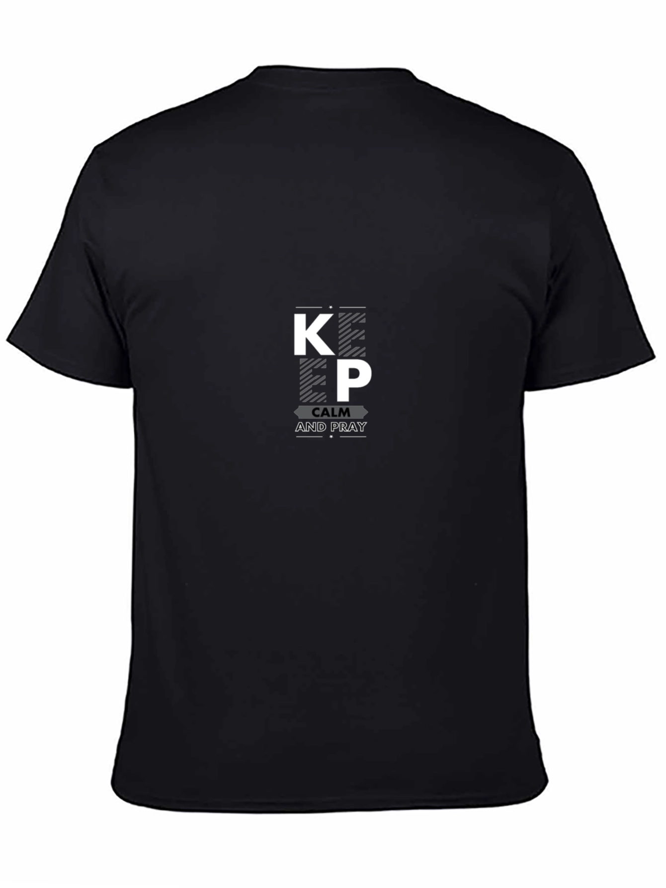 Keep Calm and Pray Black T-Shirt