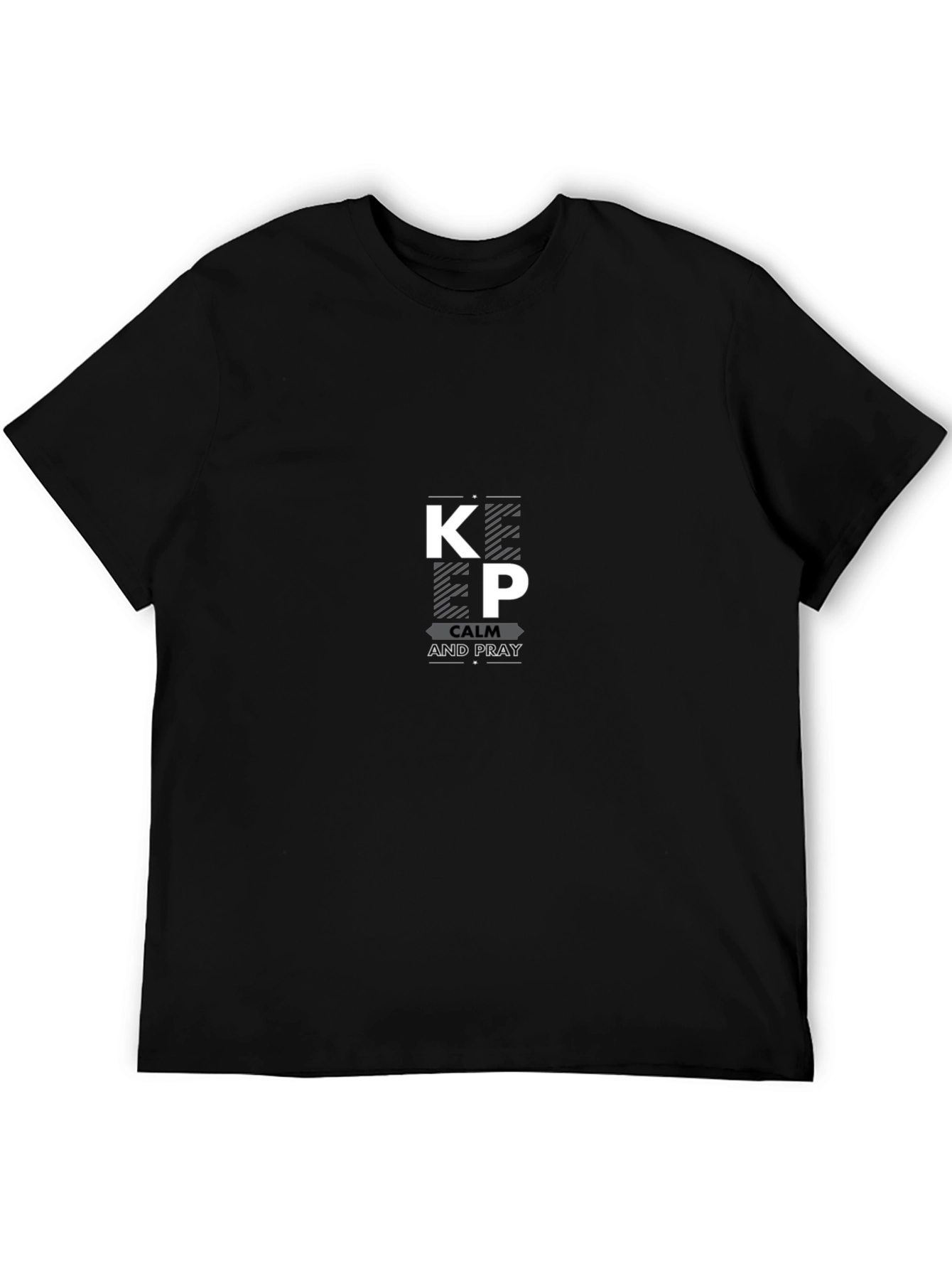Keep Calm and Pray Black T-Shirt