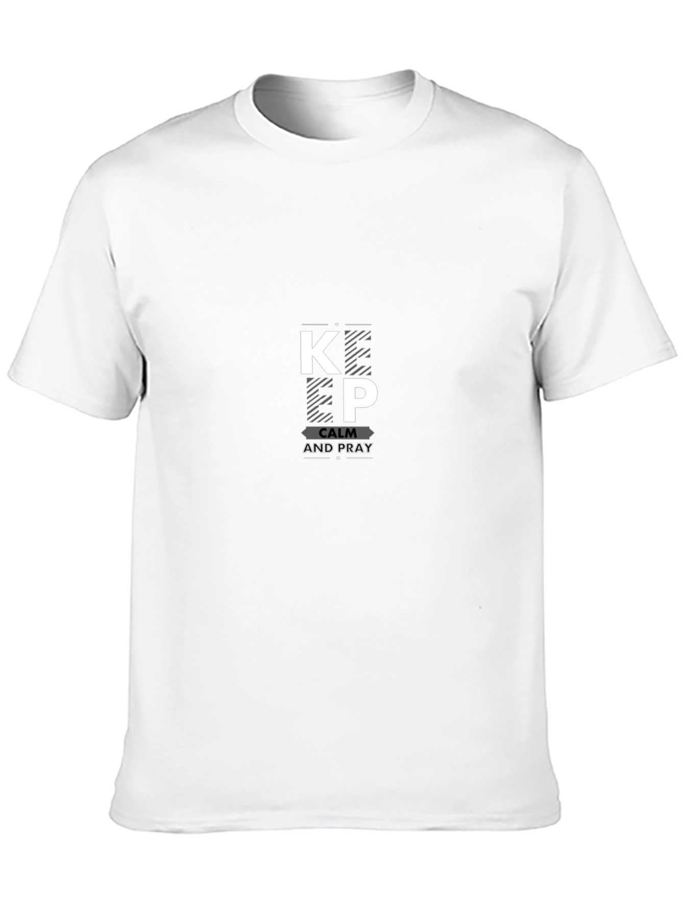 Keep Calm and Pray Black T-Shirt