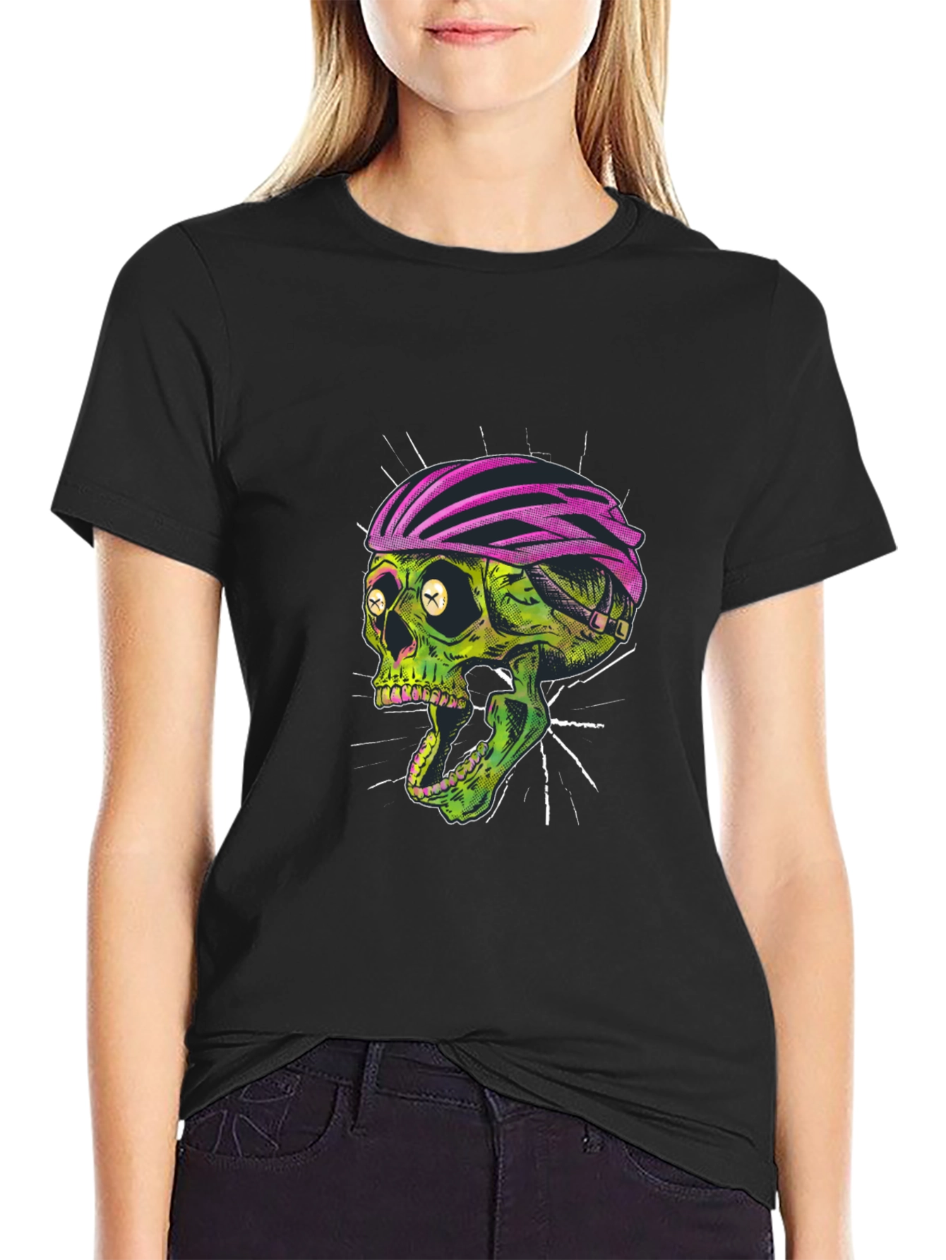 Skull Biker Graphic T-Shirt - Unique Design