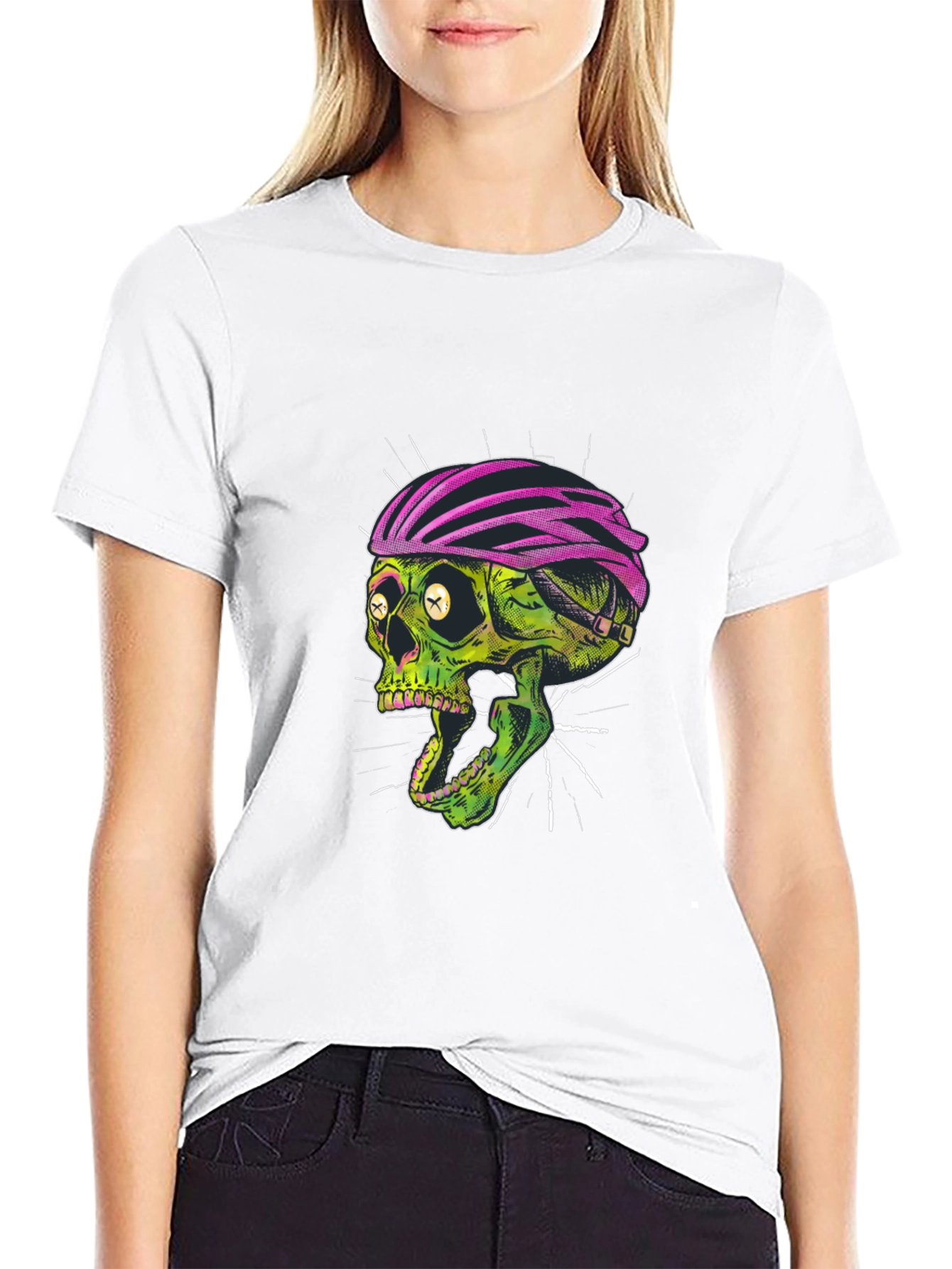 Skull Biker Graphic T-Shirt - Unique Design