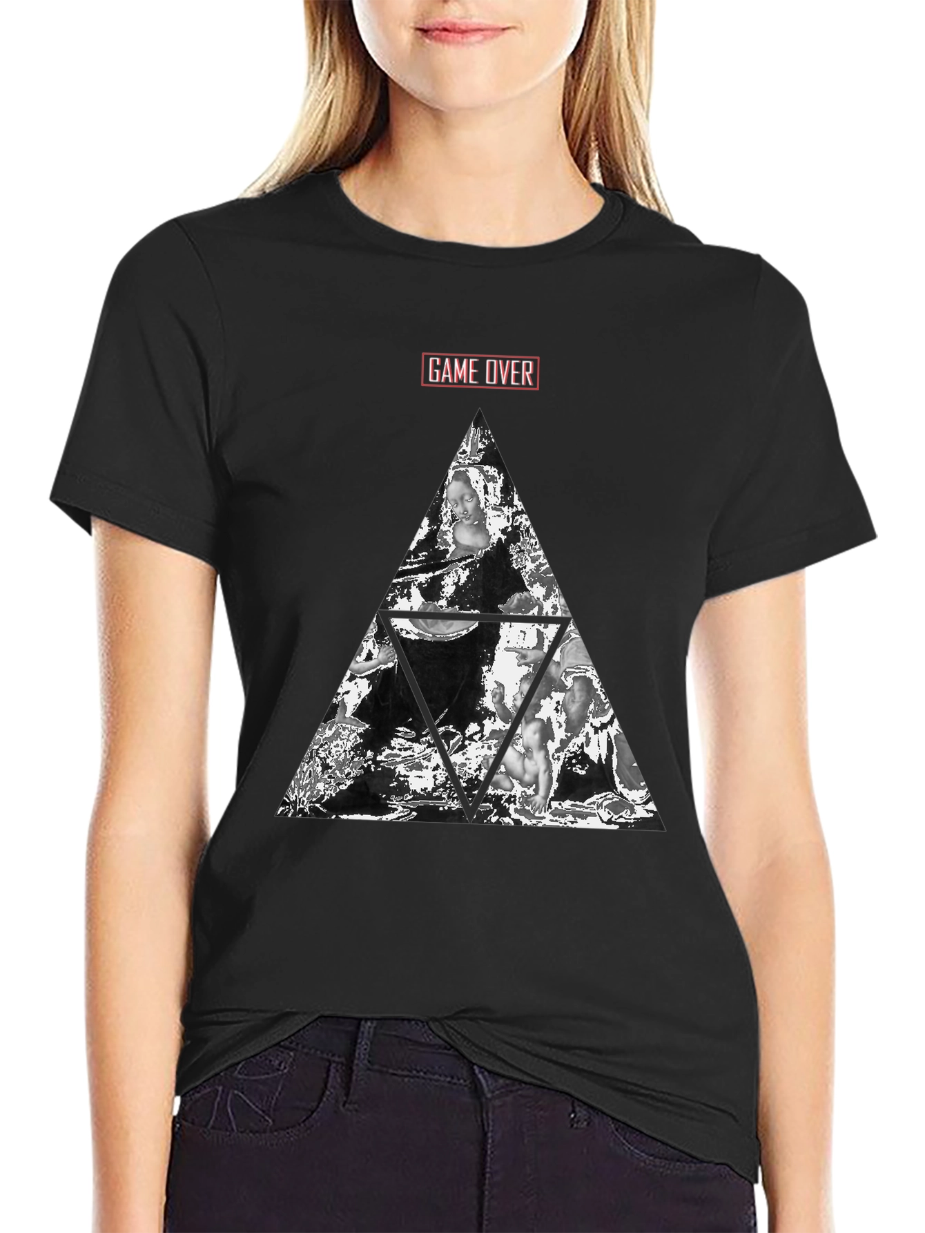 Graphic T-Shirt - Game Over Triangle Art