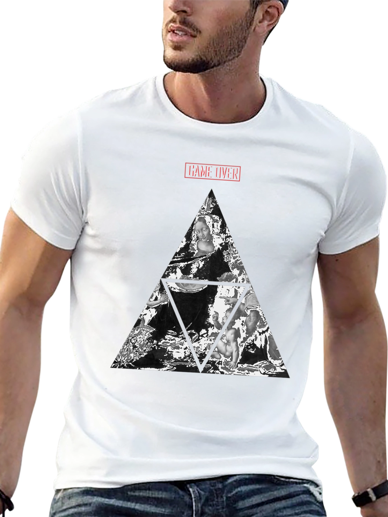 Graphic T-Shirt - Game Over Triangle Art