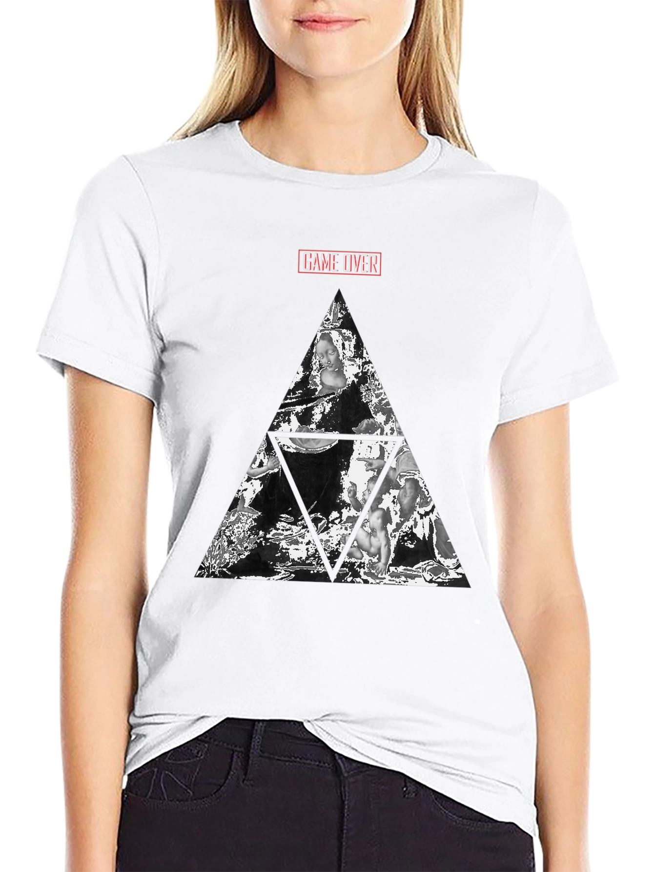 Graphic T-Shirt - Game Over Triangle Art