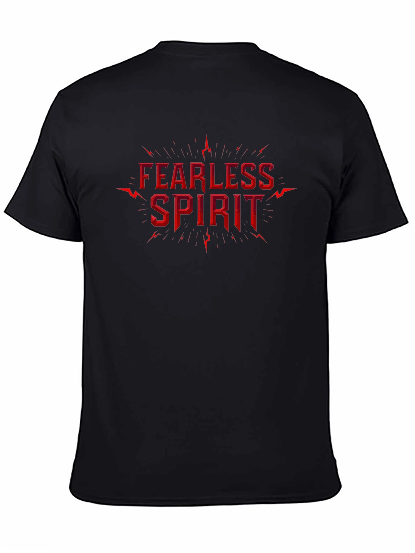 Fearless Spirit Graphic Tee - Black Cotton Shirt