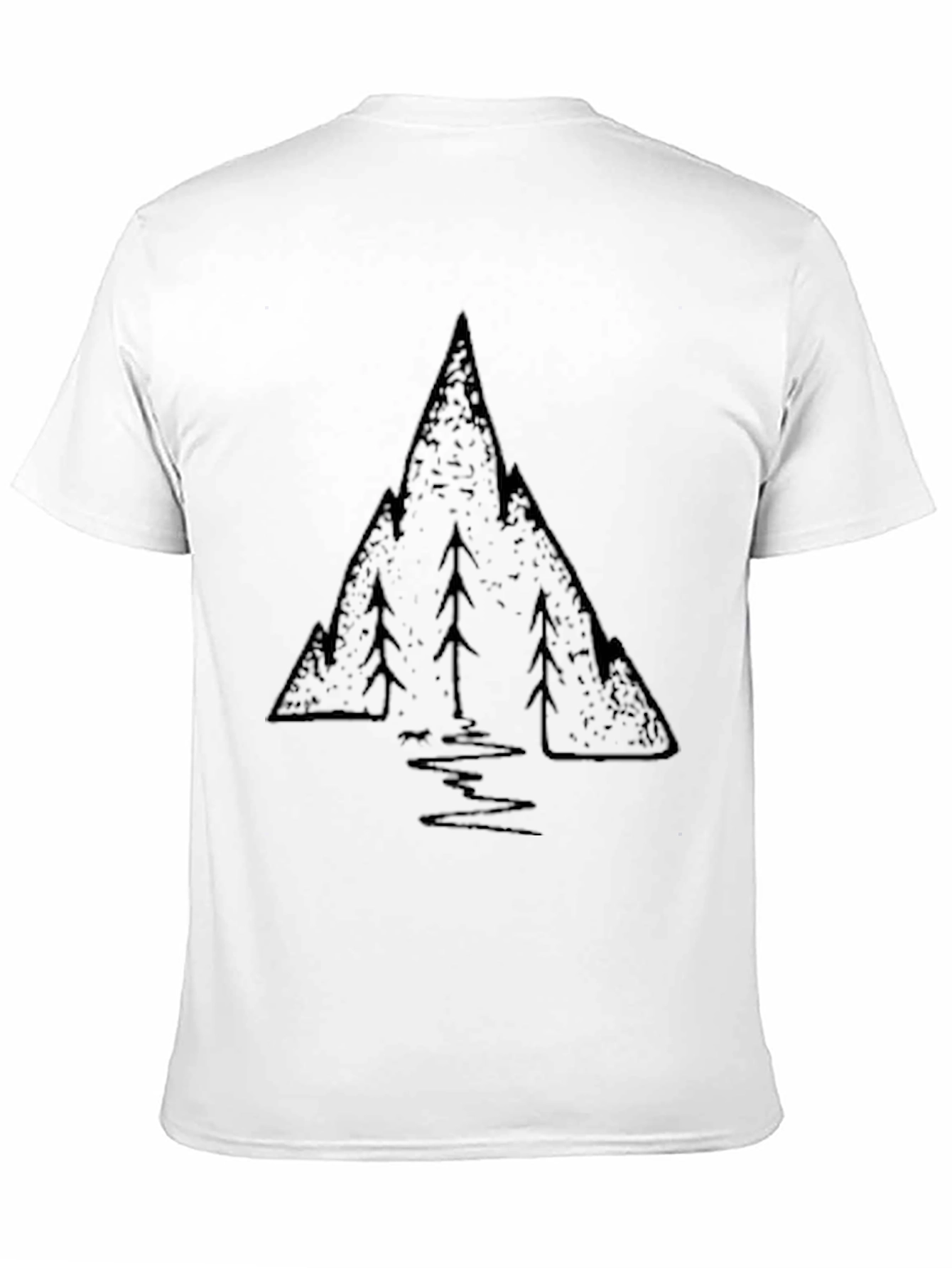 Mountain Scene Graphic Print T-Shirt