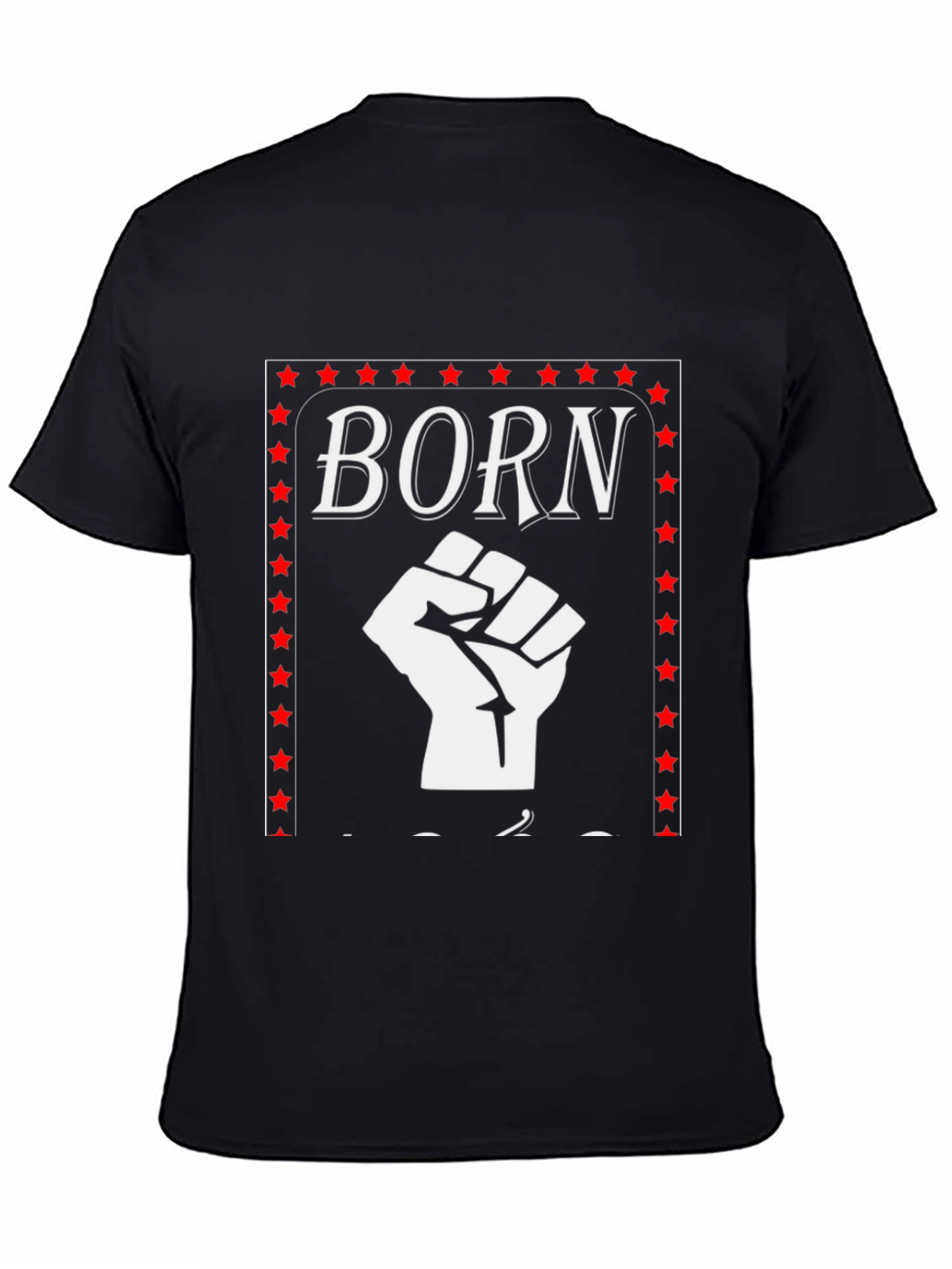 Born Fist Power Black Graphic Tee