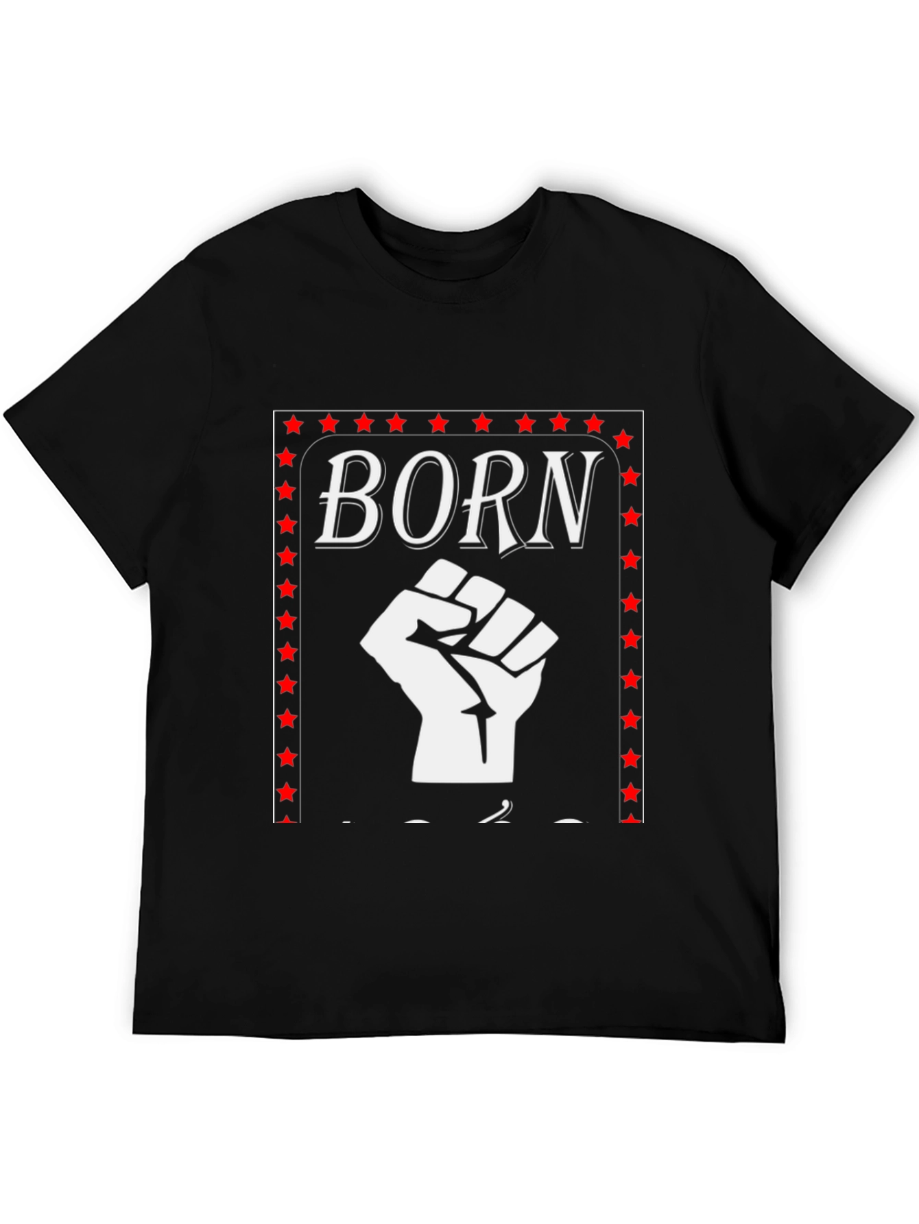 Born Fist Power Black Graphic Tee