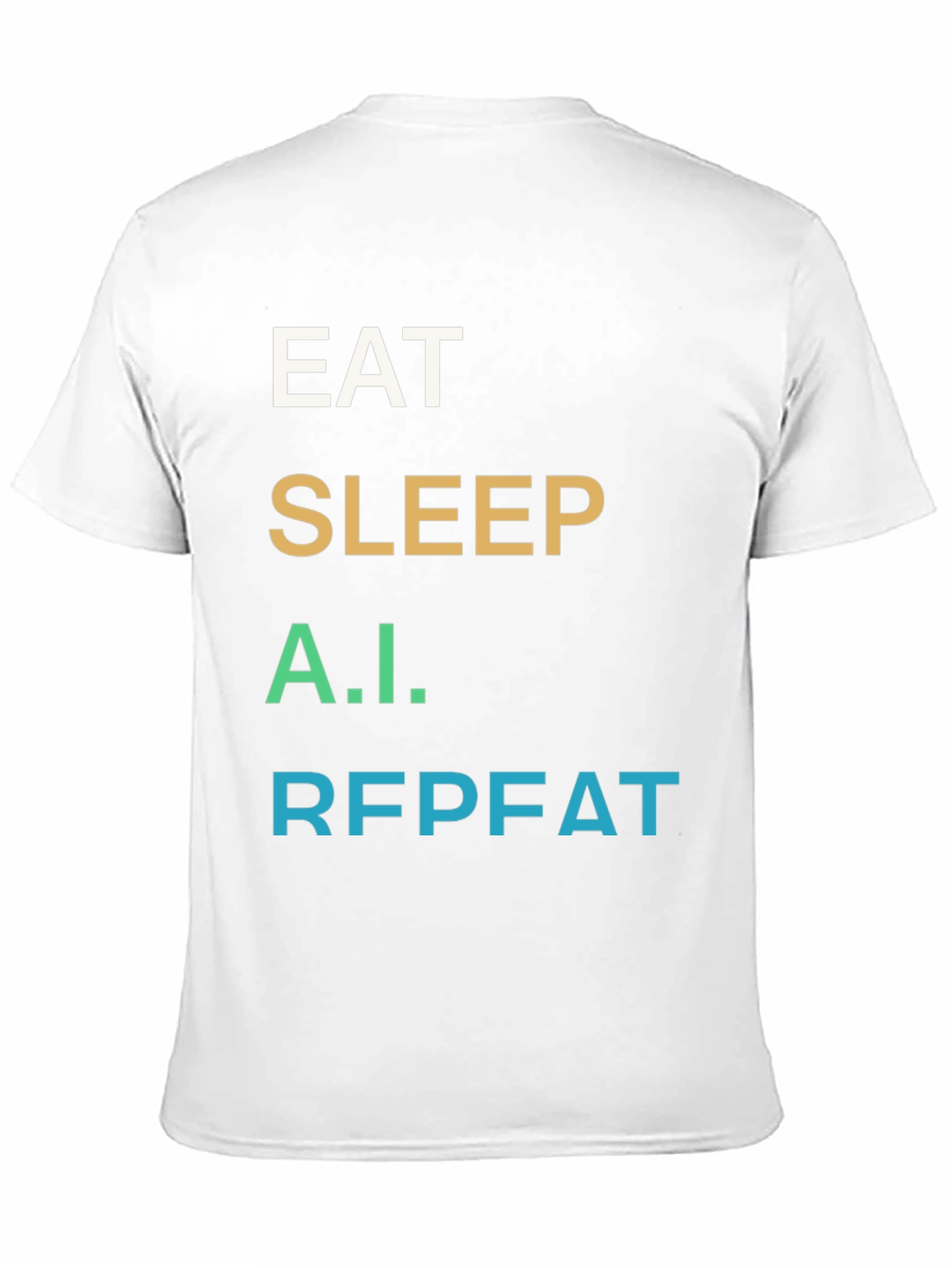 Eat Sleep A.I. Repeat Black T-Shirt