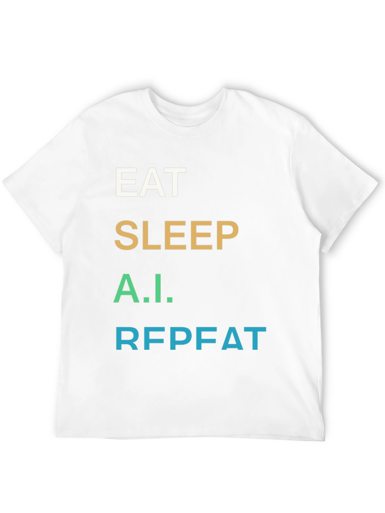 Eat Sleep A.I. Repeat Black T-Shirt