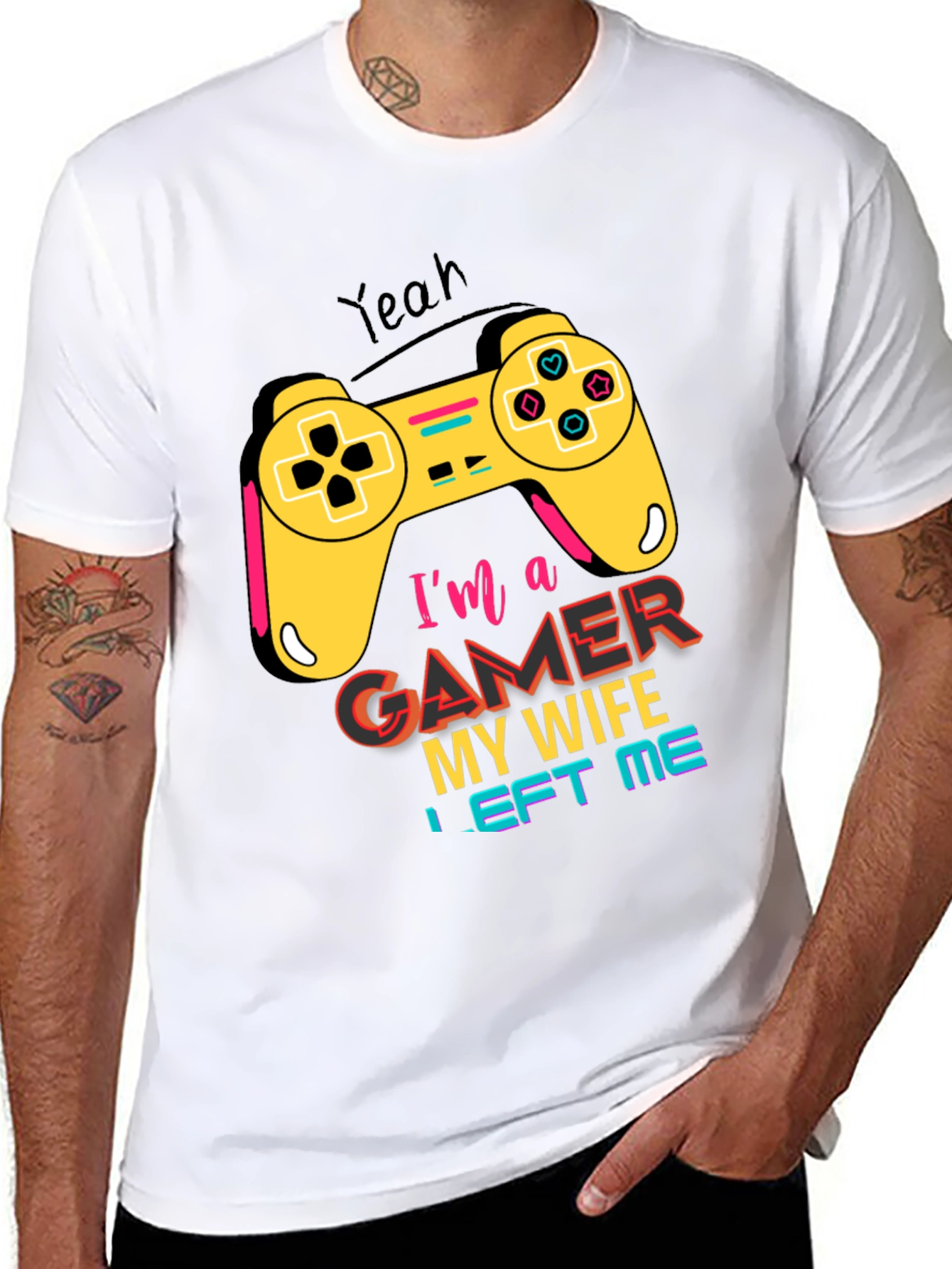 Gamer T-Shirt - My Wife Left Me Gaming Tee