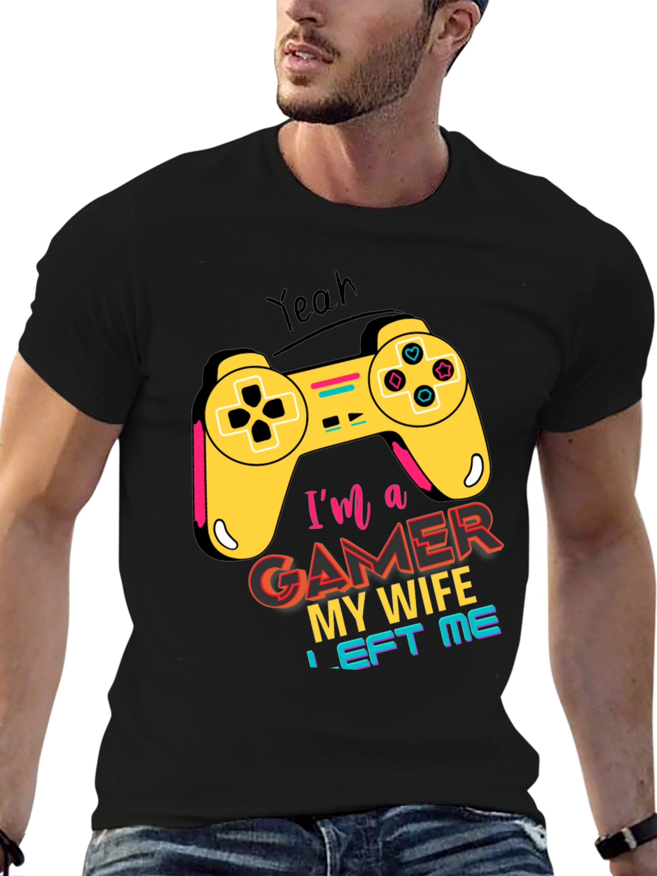 Gamer T-Shirt - My Wife Left Me Gaming Tee