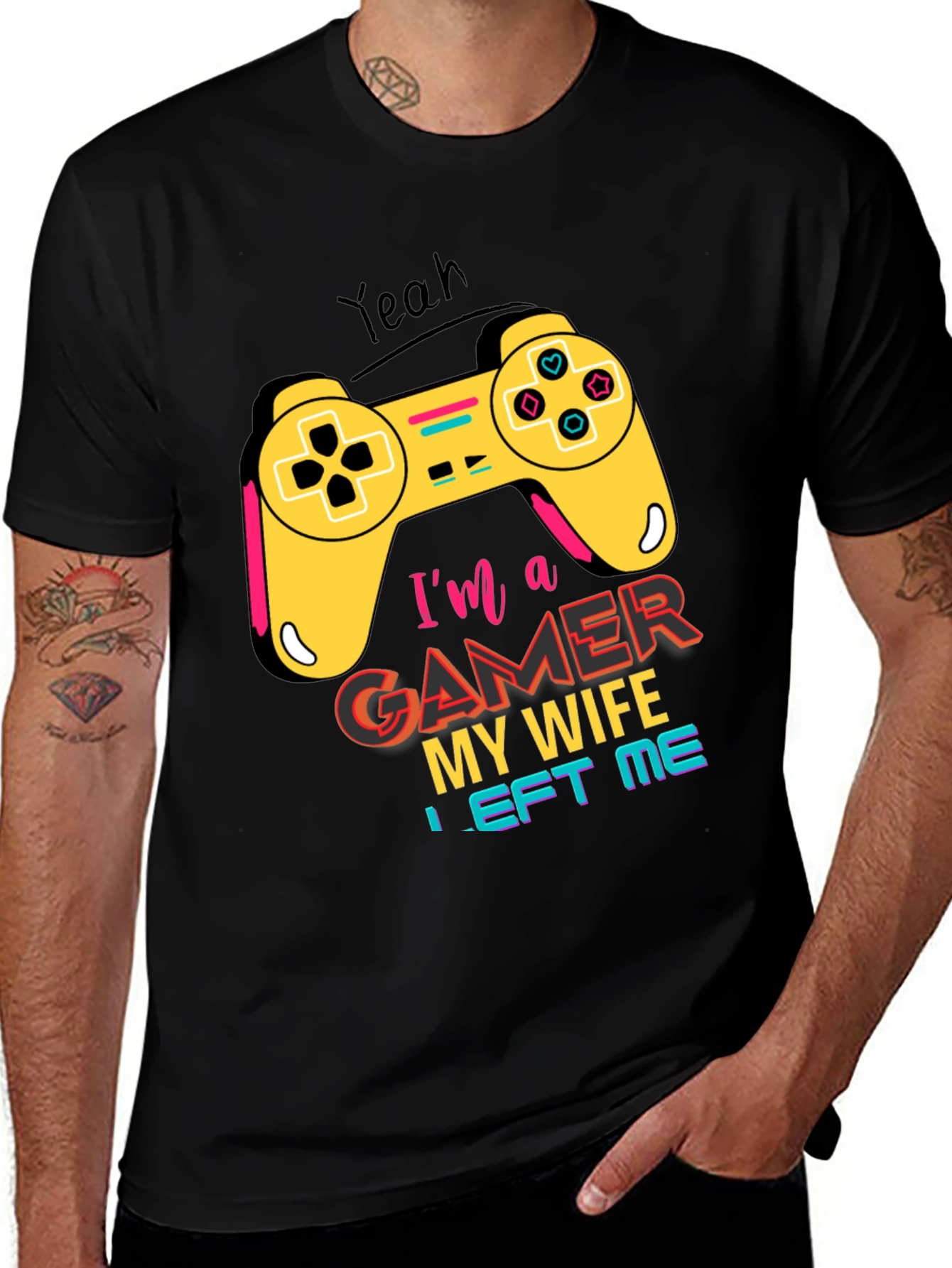 Gamer T-Shirt - My Wife Left Me Gaming Tee