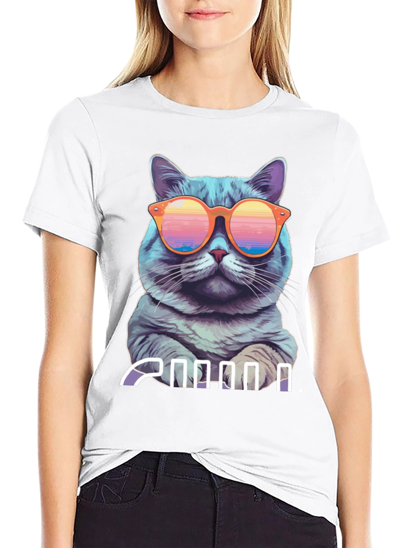 Cool Cat Graphic T-Shirt - Stylish and Fun