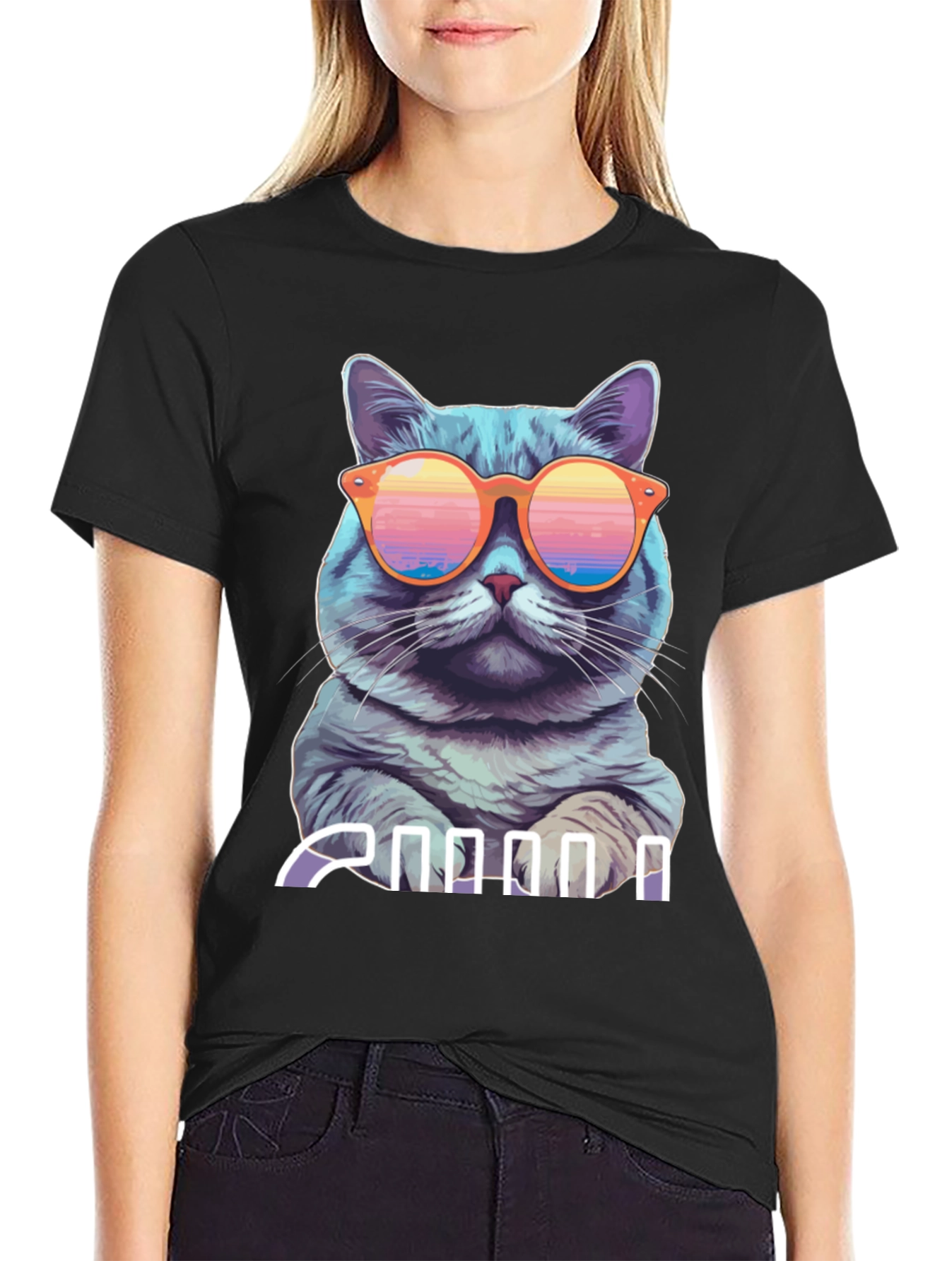Cool Cat Graphic T-Shirt - Stylish and Fun
