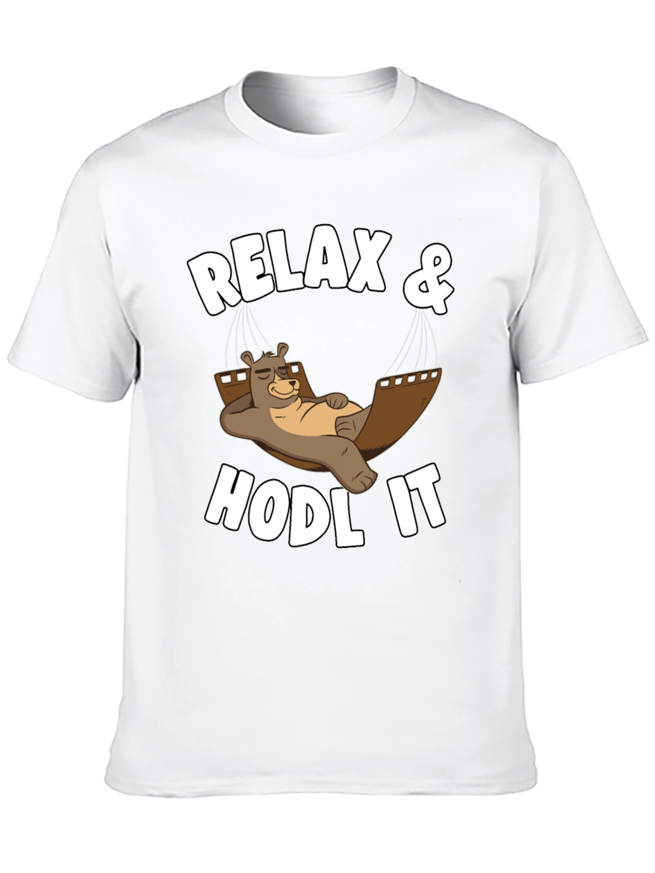 Relax & HODL IT Crypto Bear T-Shirt