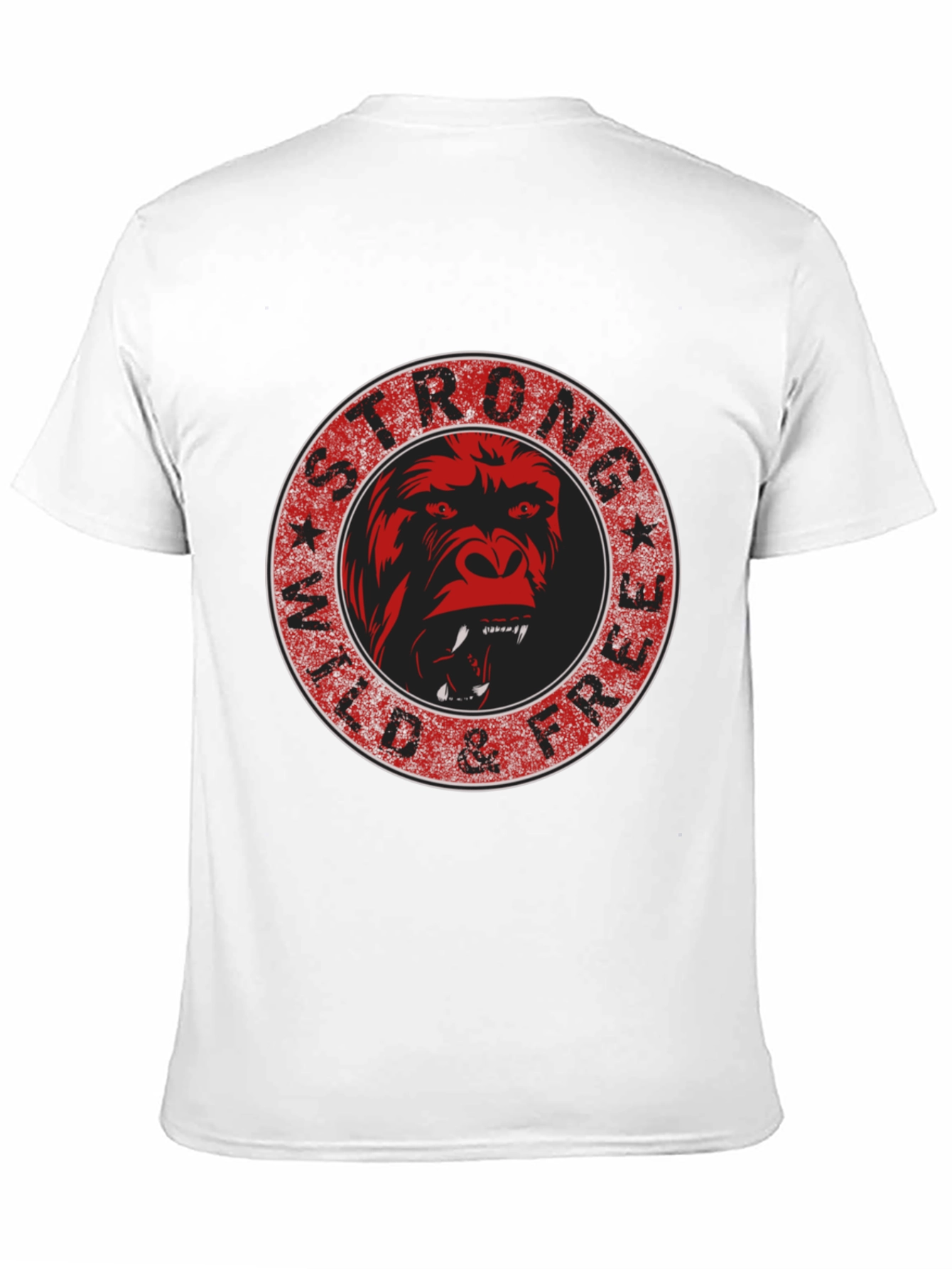 Strong Wild & Free Gorilla Graphic Tee