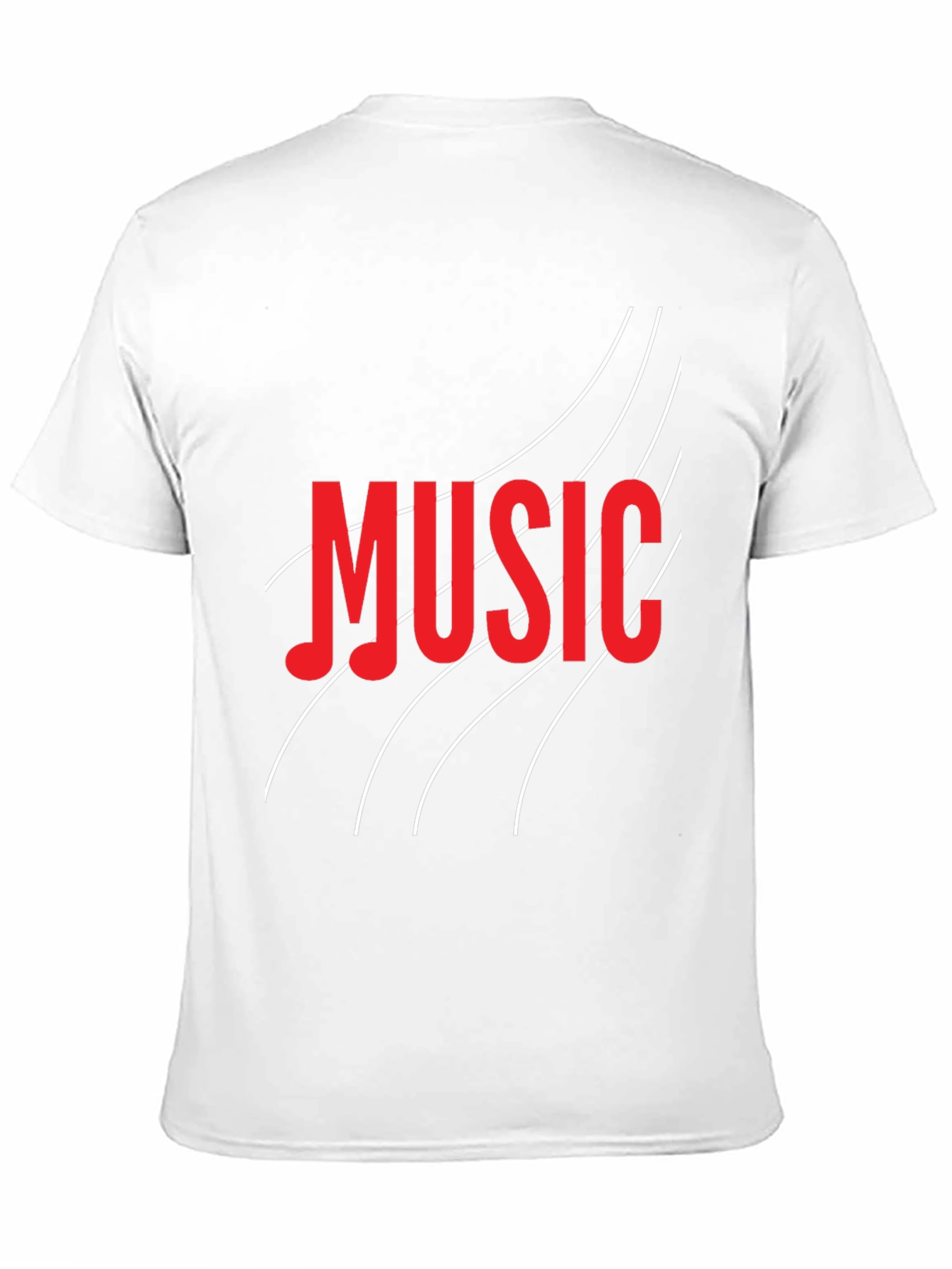 Music T-Shirt - Black Crew Neck Tee