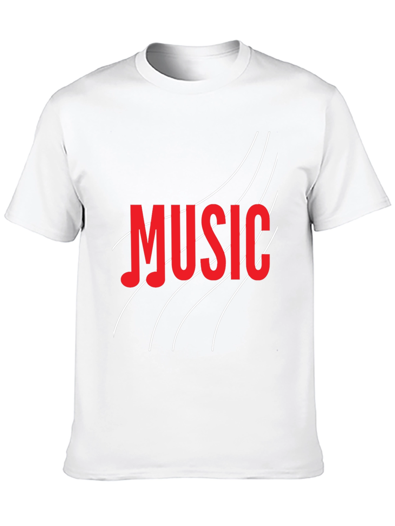 Music T-Shirt - Black Crew Neck Tee