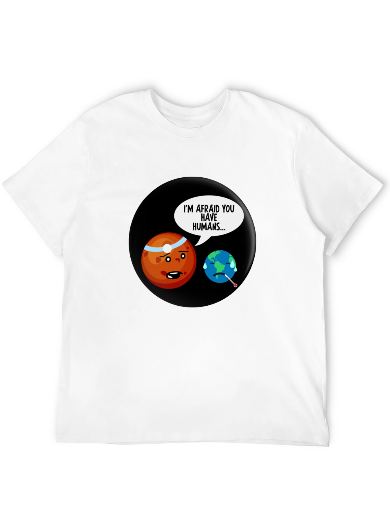 Humorous Planet Graphic T-Shirt