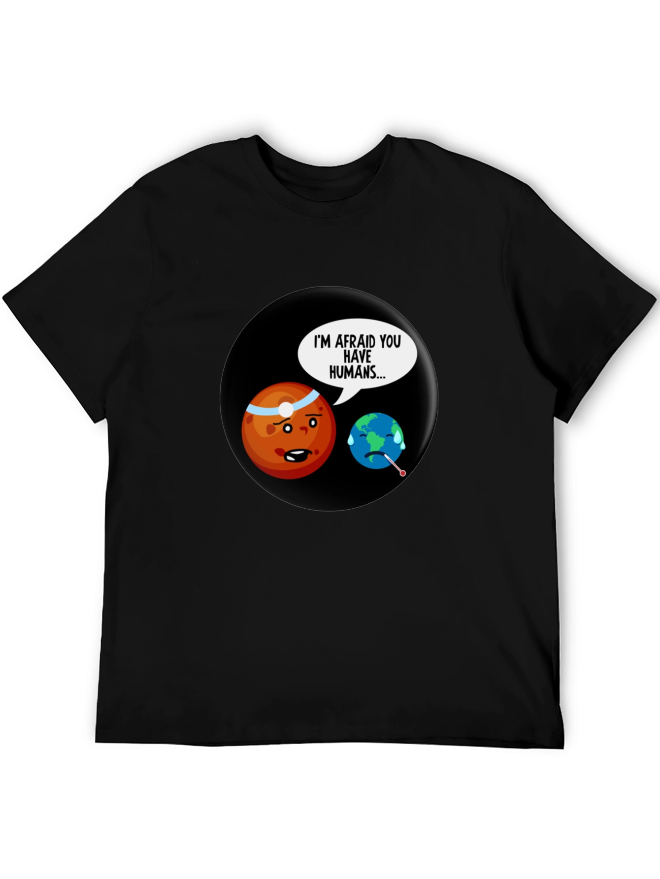 Humorous Planet Graphic T-Shirt