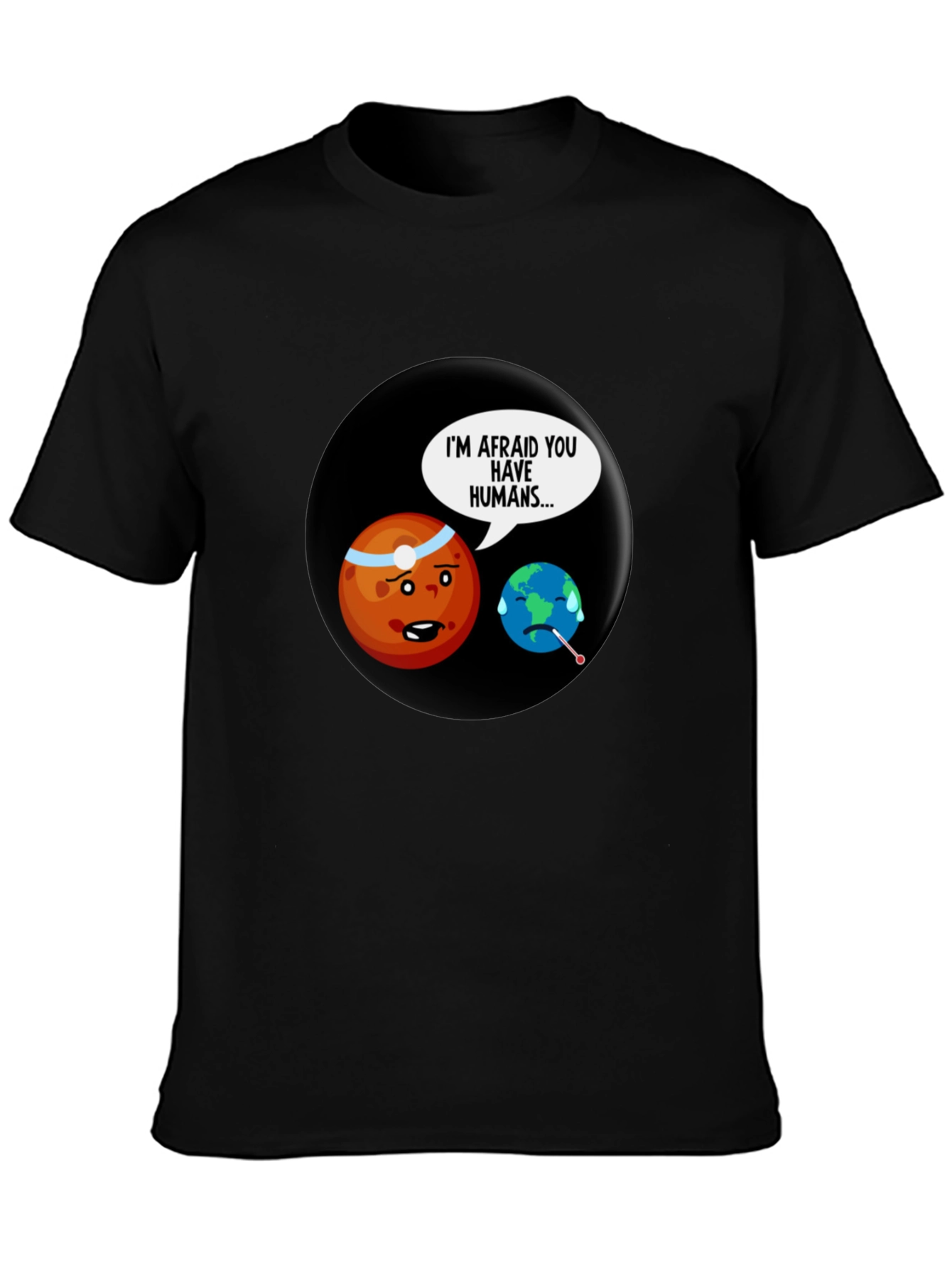 Humorous Planet Graphic T-Shirt