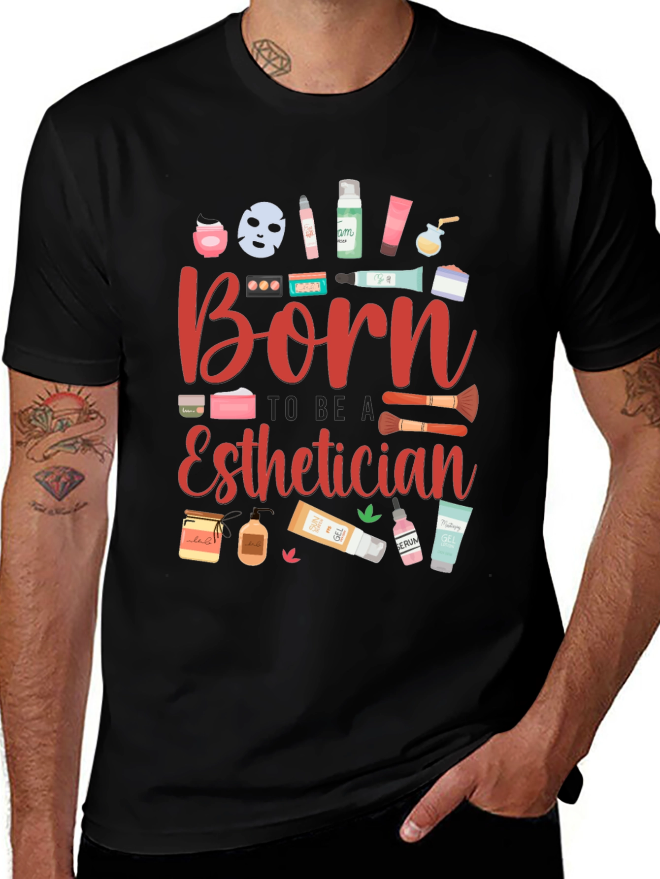 Born Esthetician Graphic T-Shirt