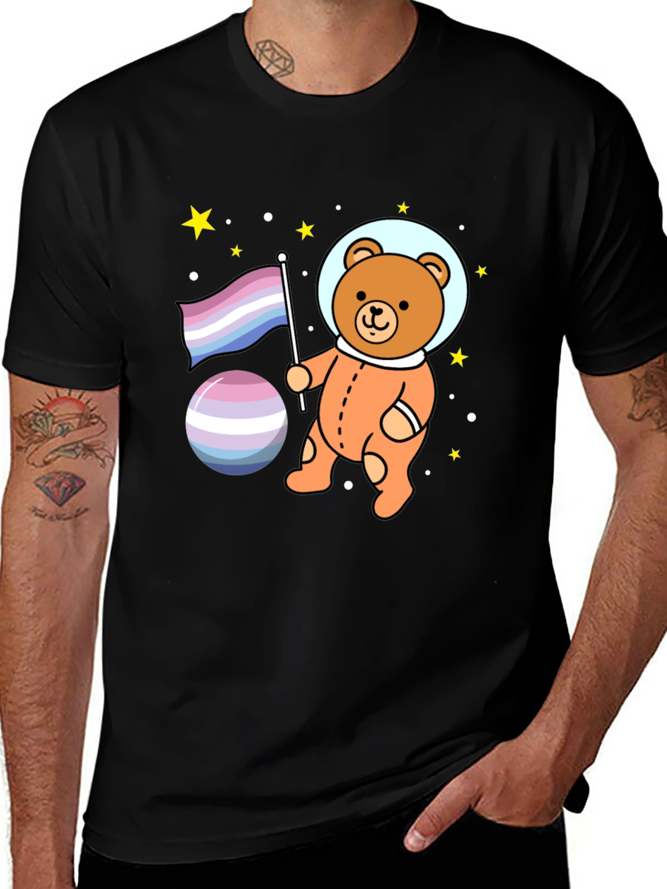 Space Bear Pride T-Shirt