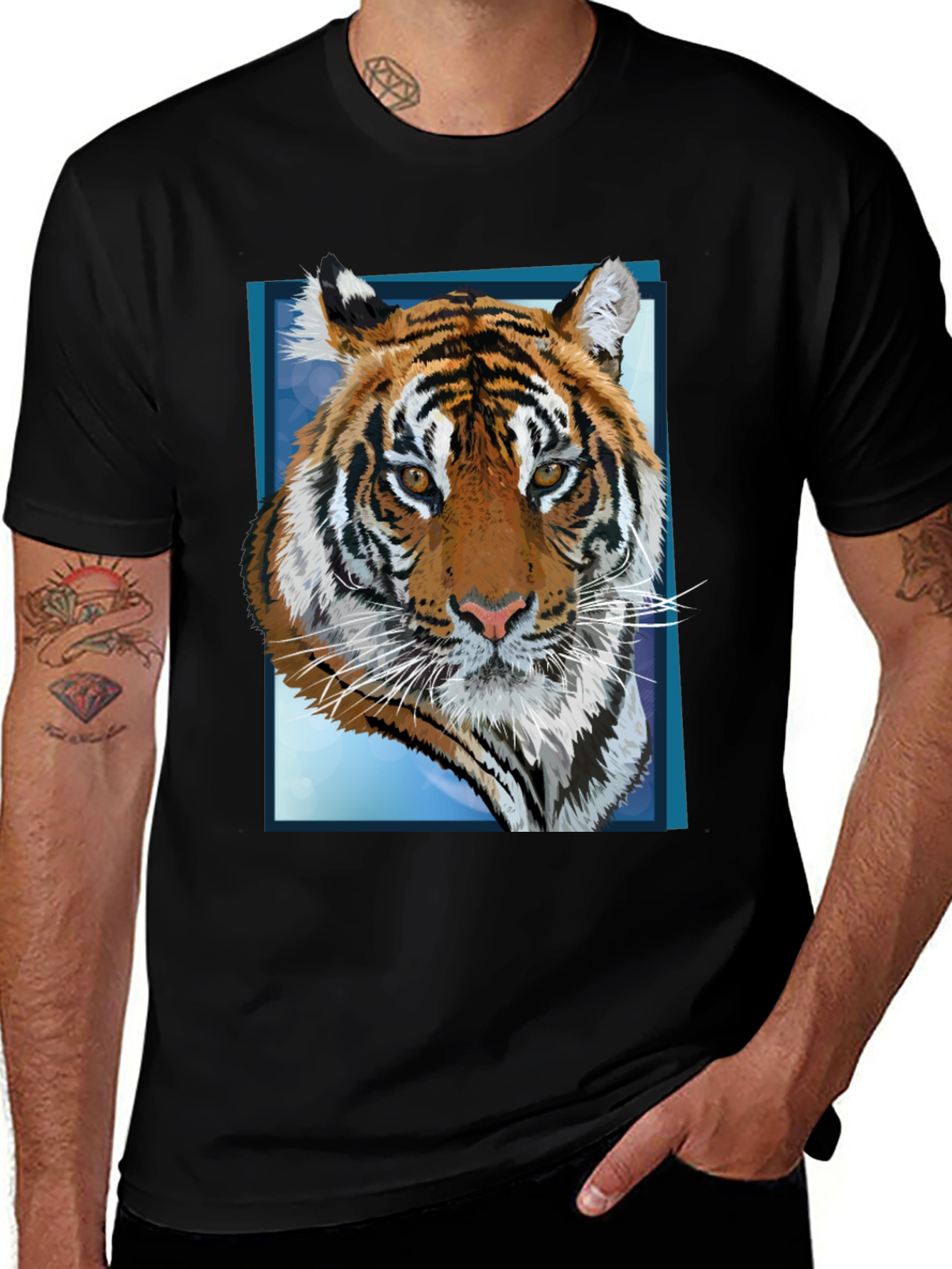 Tiger Graphic T-Shirt - Bold Animal Print Tee