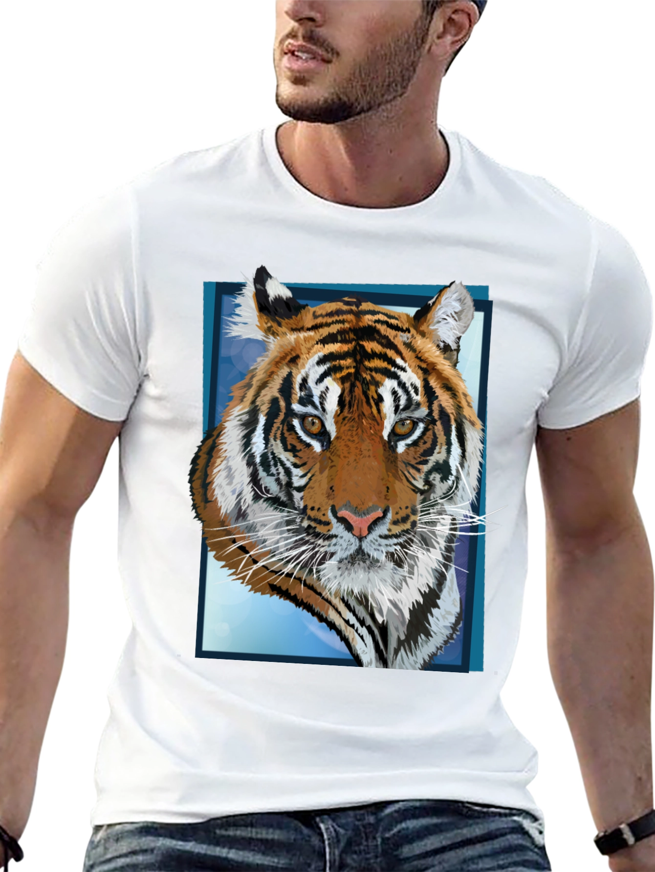 Tiger Graphic T-Shirt - Bold Animal Print Tee