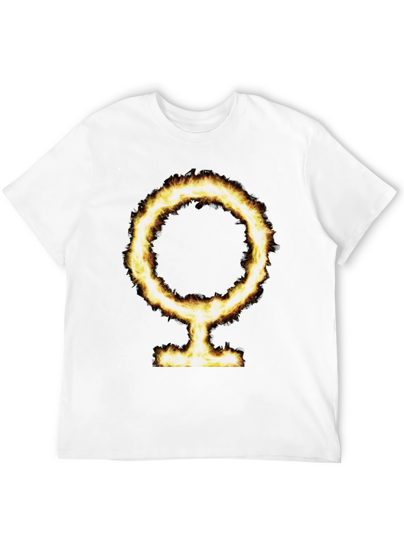 Flaming Symbol Black T-Shirt